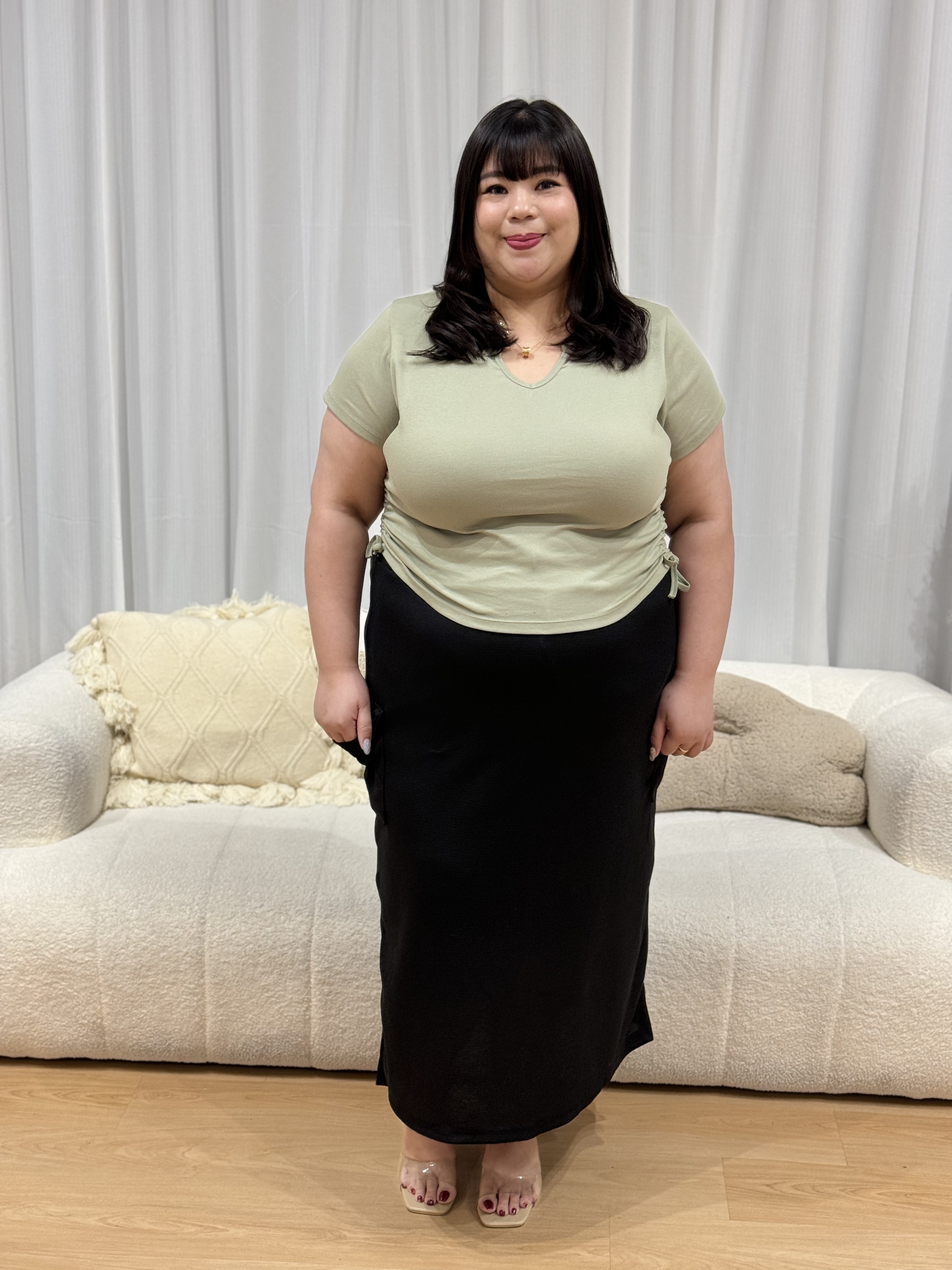 Willa Waffle Midi Skirt | Plus Size Skirt