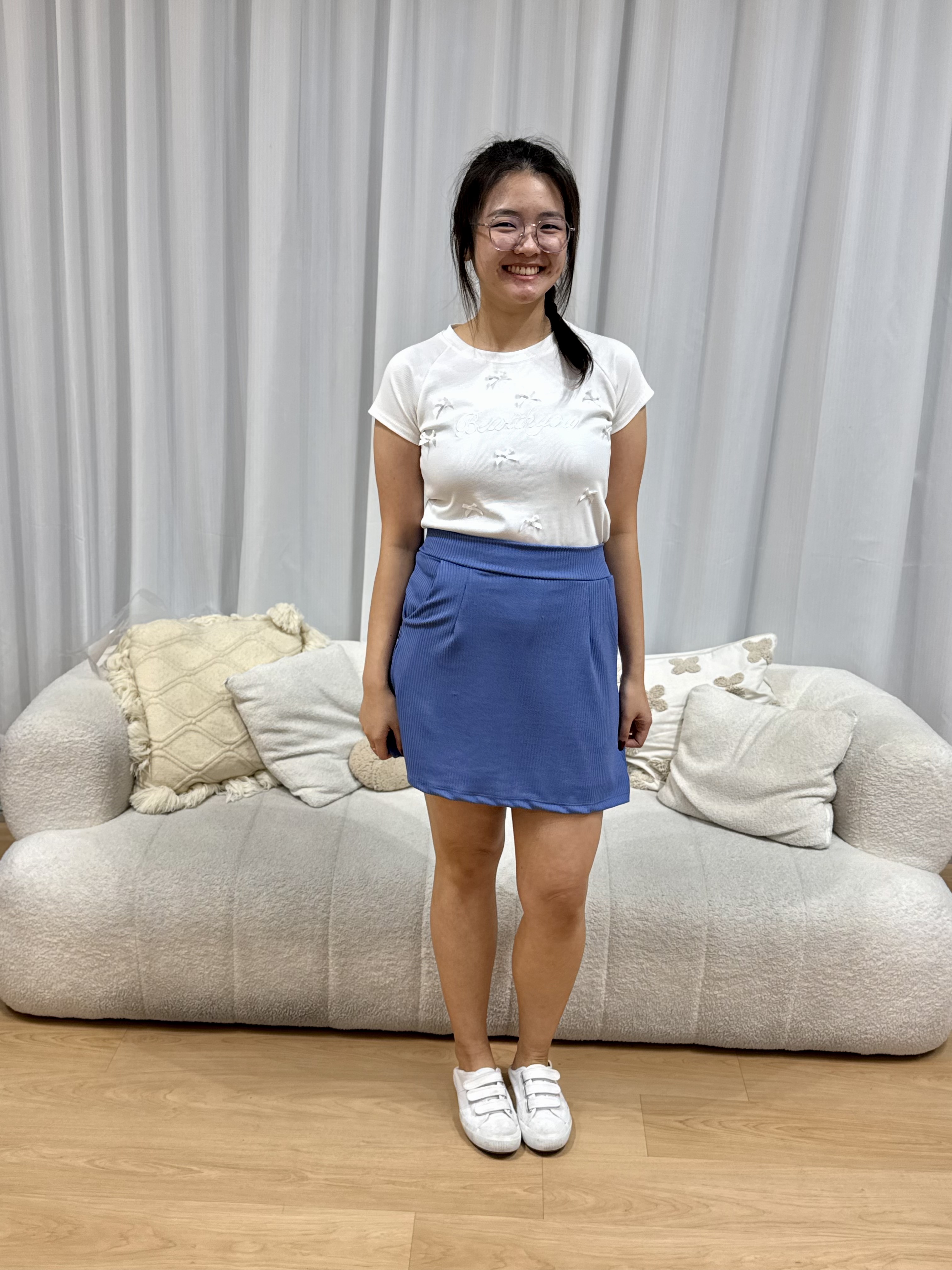 Love+ Slippy Strip Tennis Skirt | Plus Size Skirt