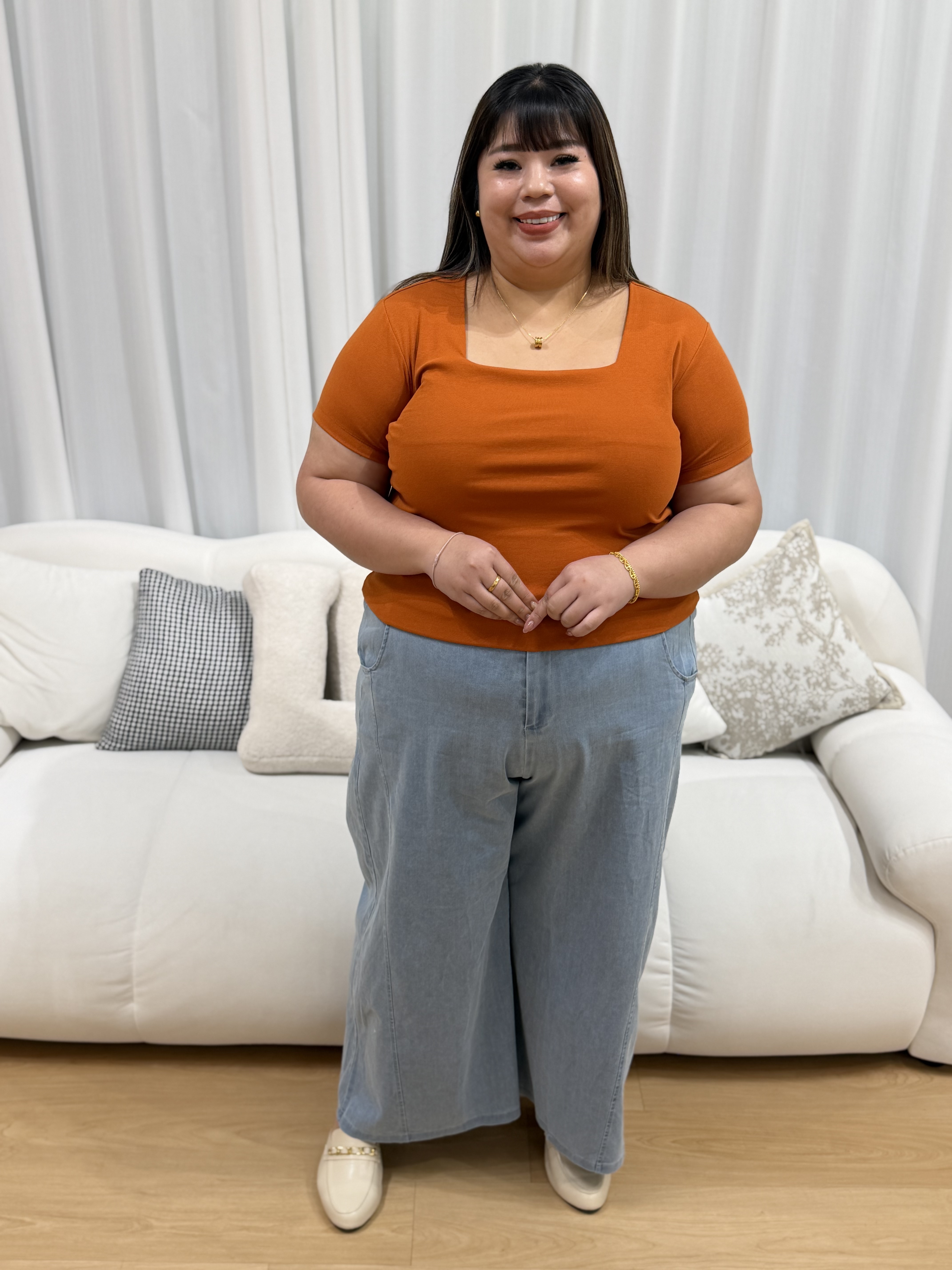 Love+ Kyra Premium Cotton Boxy Top | Plus Size Top
