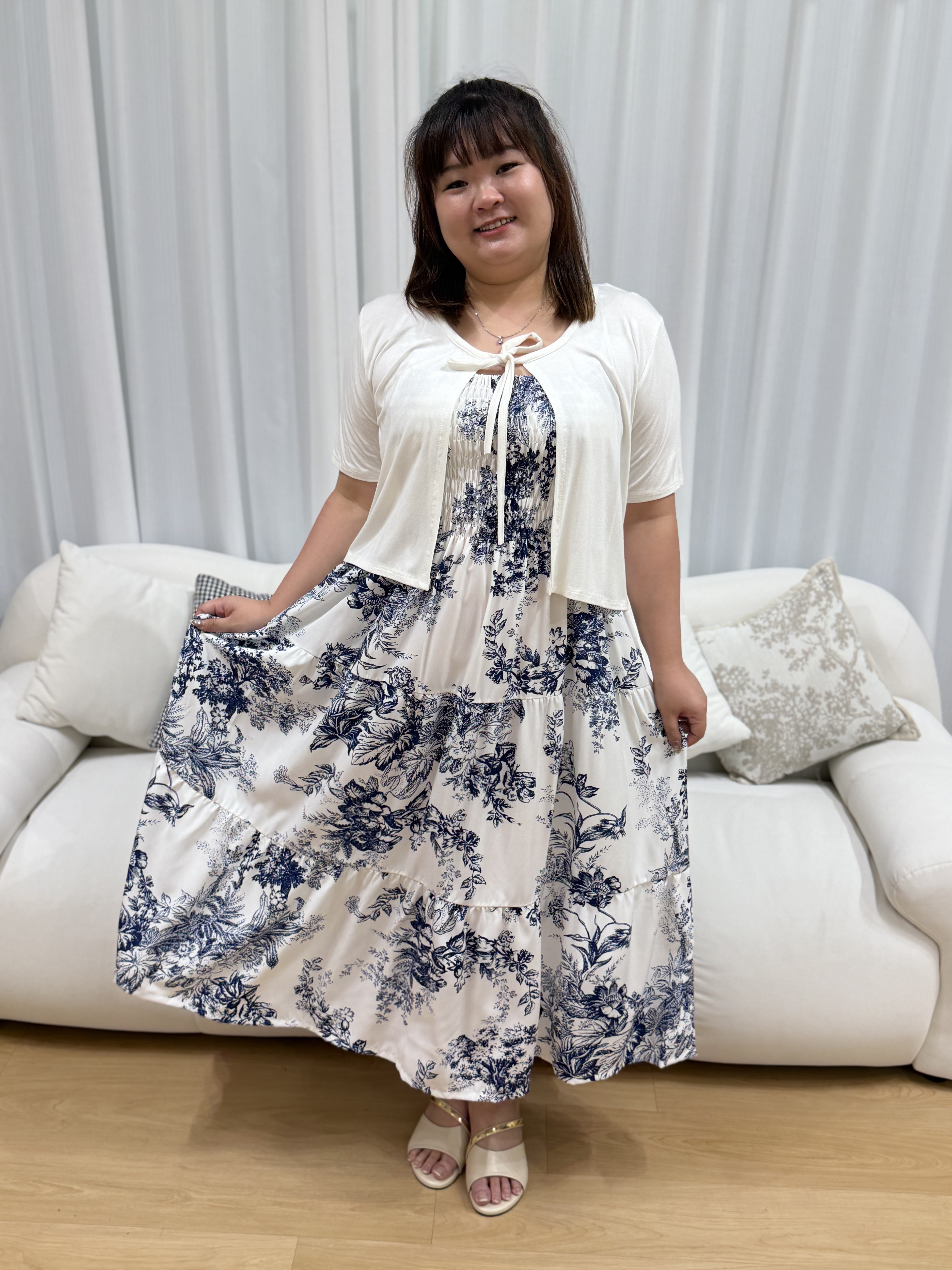 Classic Chloe Floral Dress | Plus Size Dress