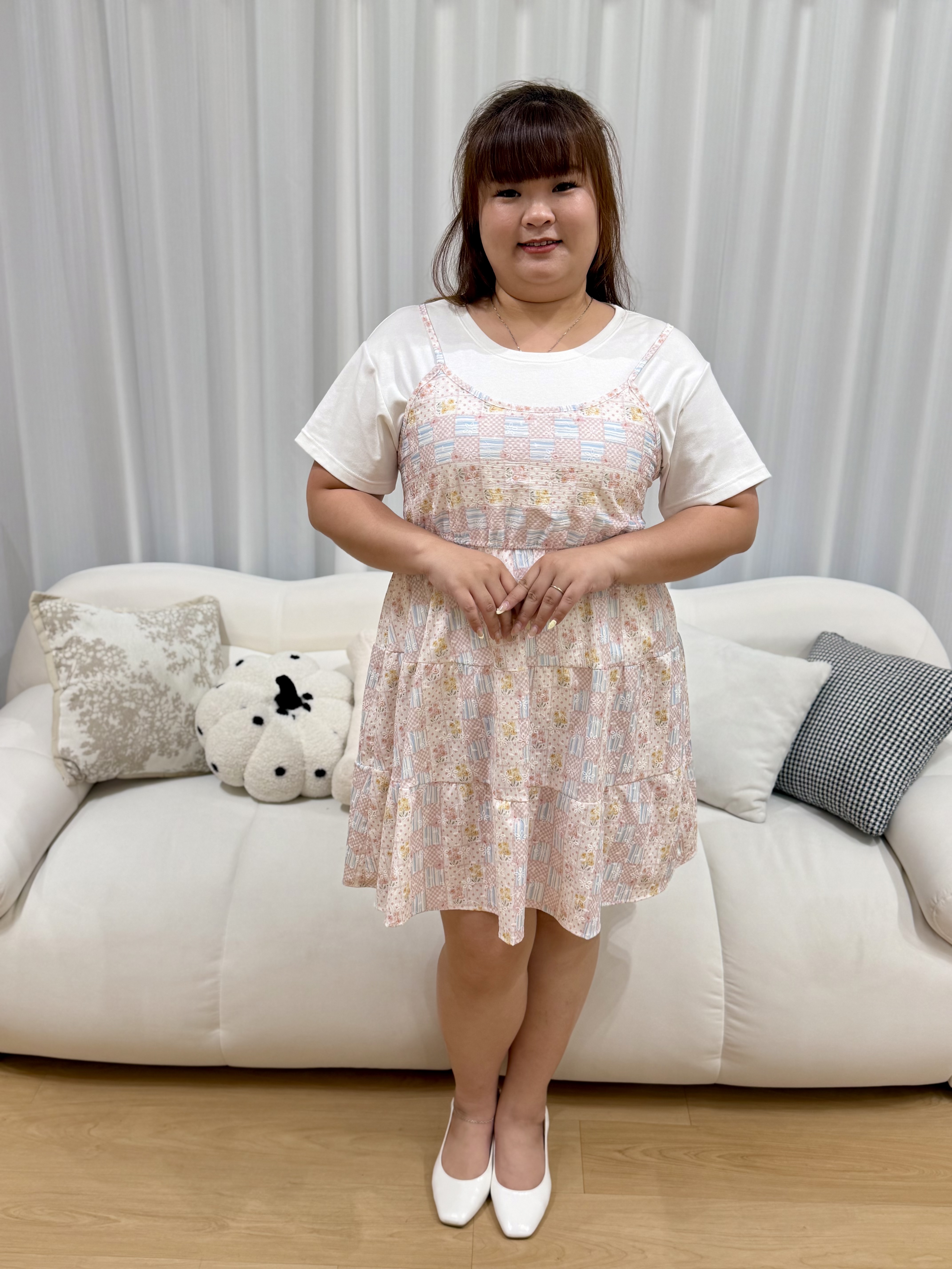 Peranakan Tiles Spag  Dress | Plus Size Dress