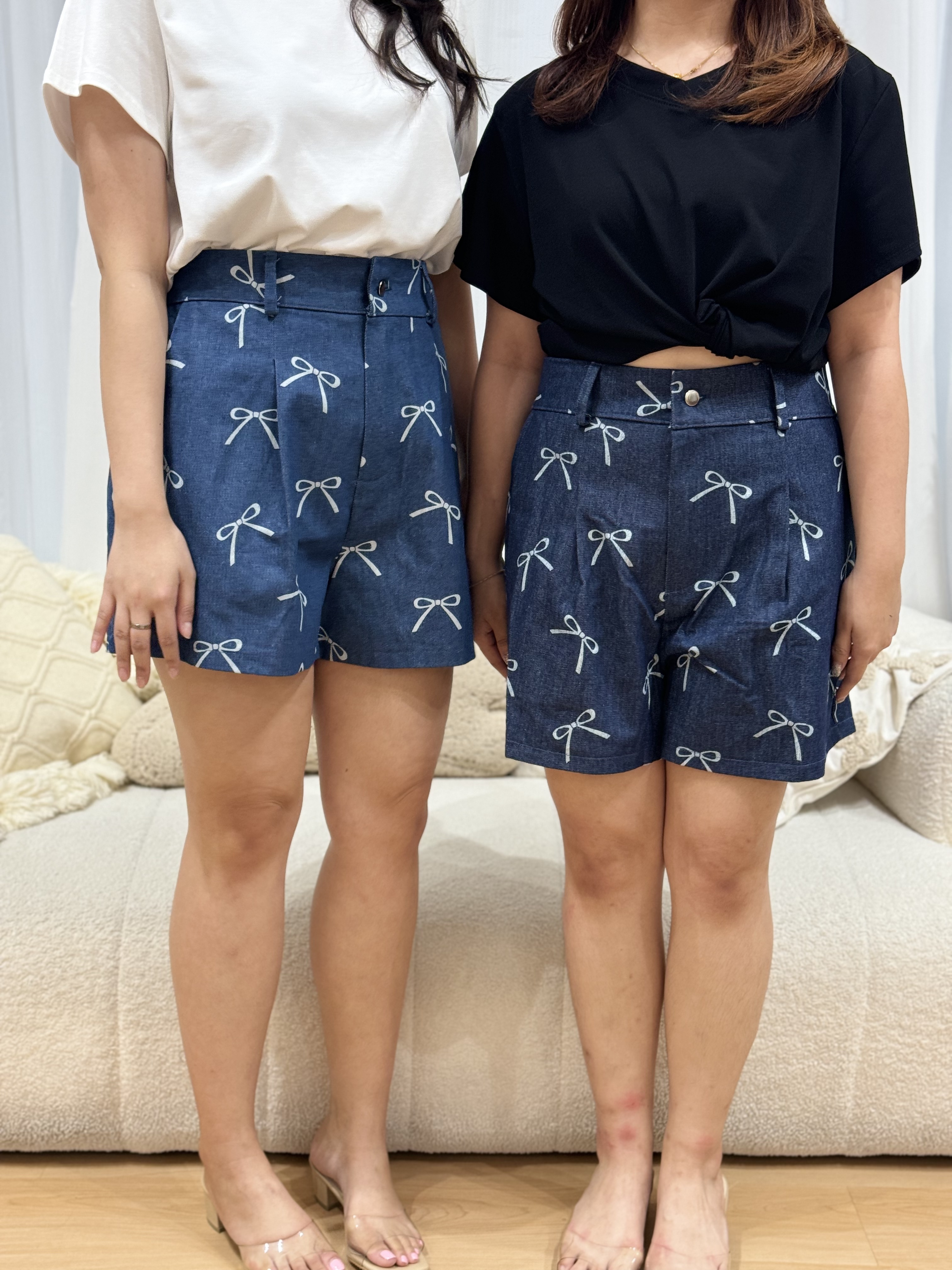 Ribbona Denim Shorts | Plus Size Shorts