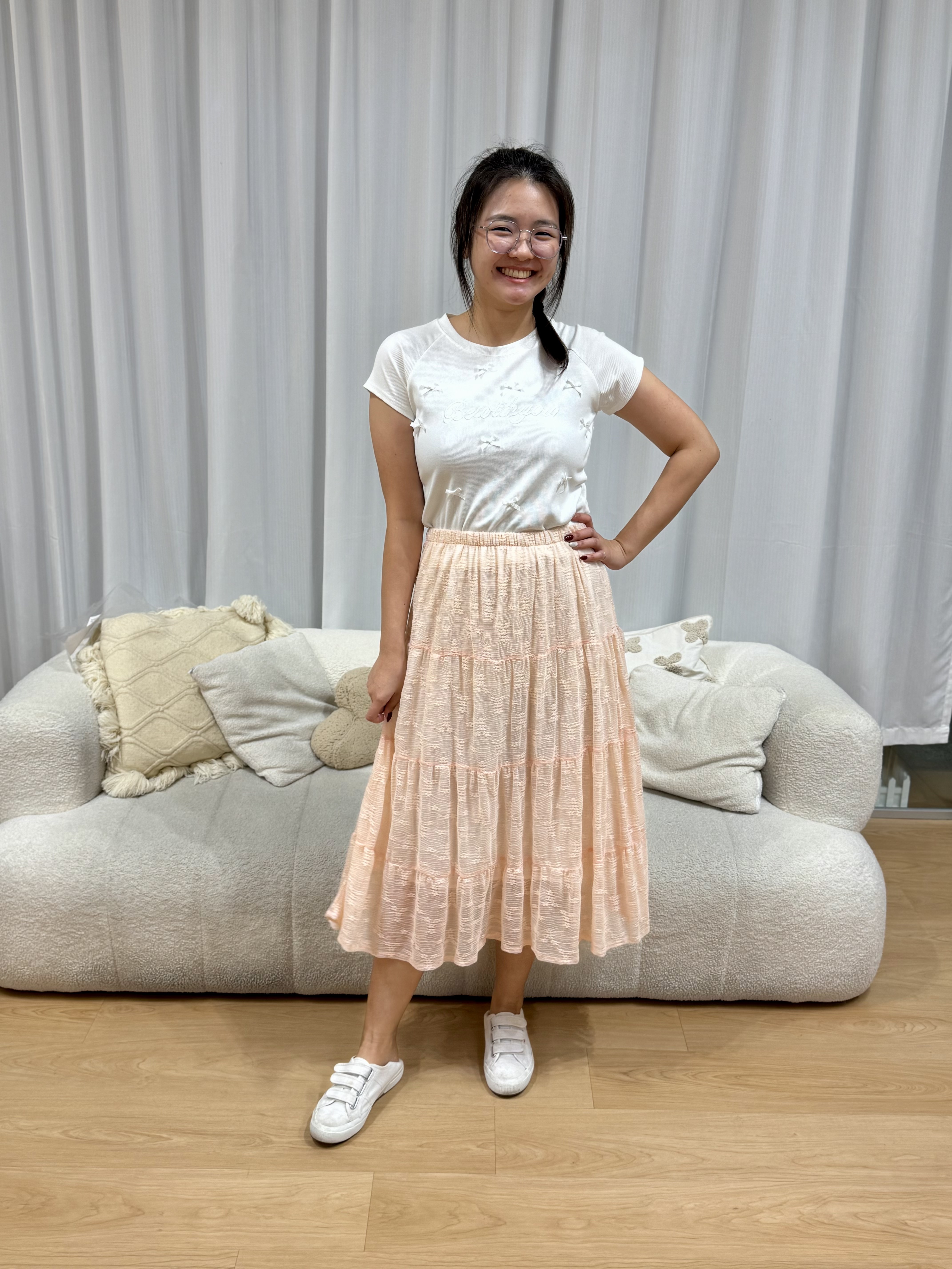 Andrea Baby Lace Skirt | Plus Size Skirt