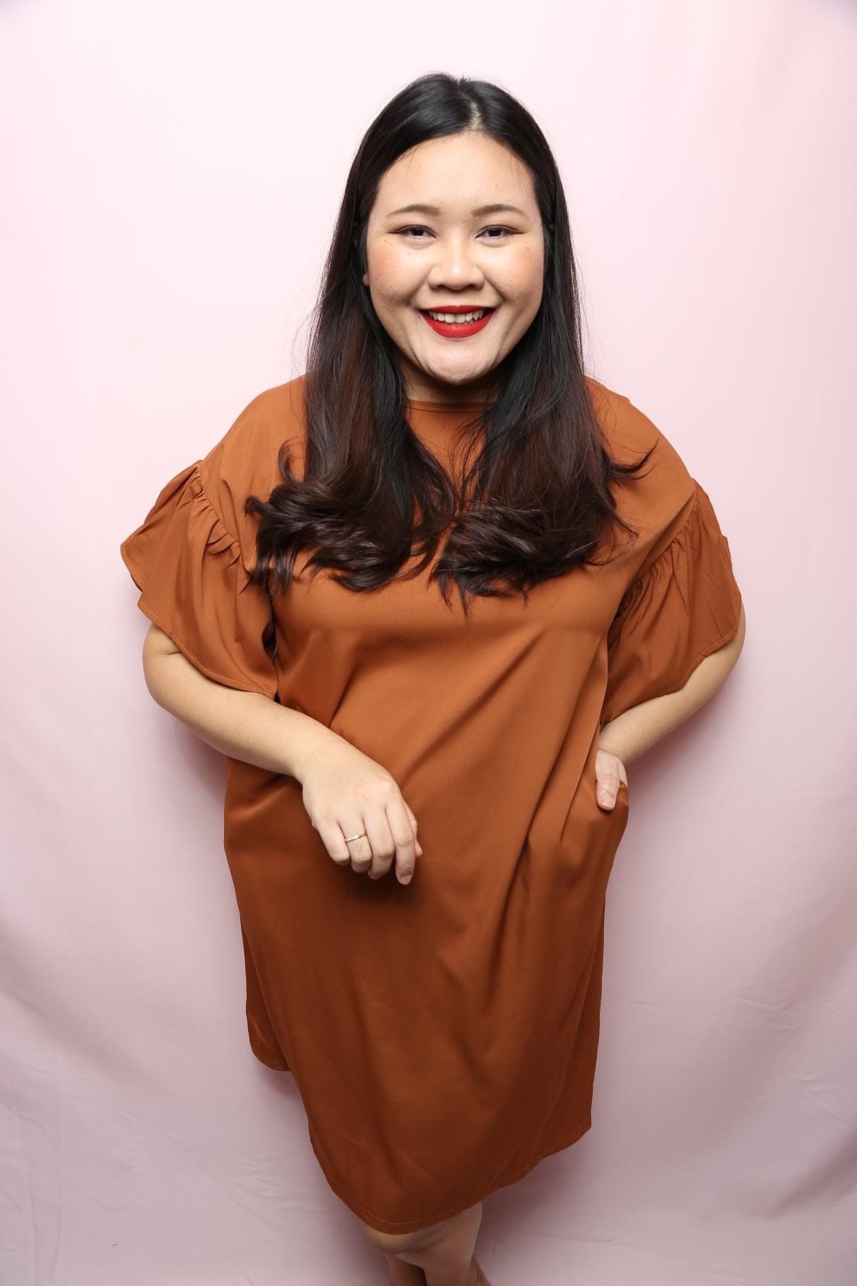 Flutter Brown Sleeve Dress | Plus Size Dress