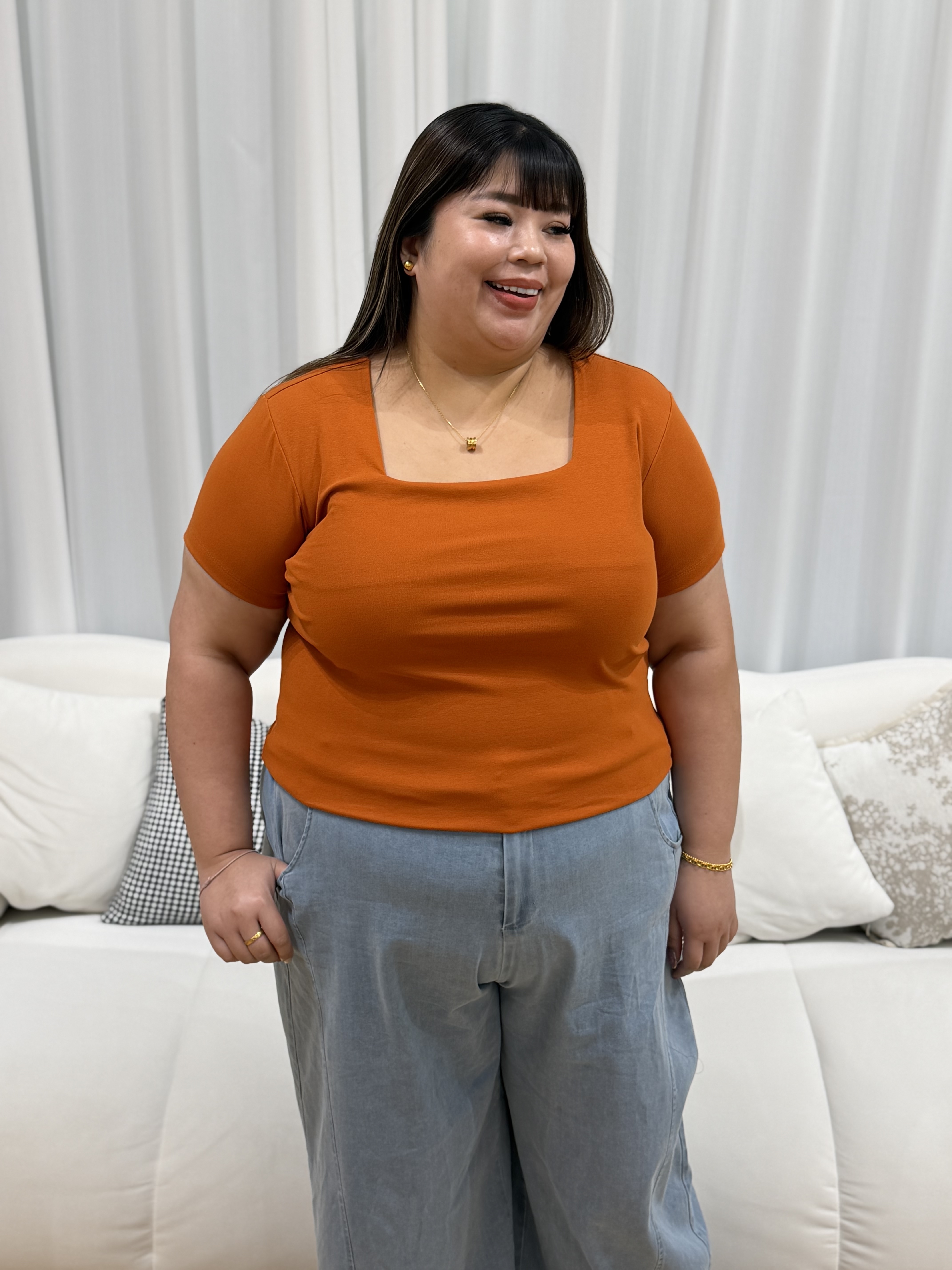Love+ Kyra Premium Cotton Boxy Top | Plus Size Top