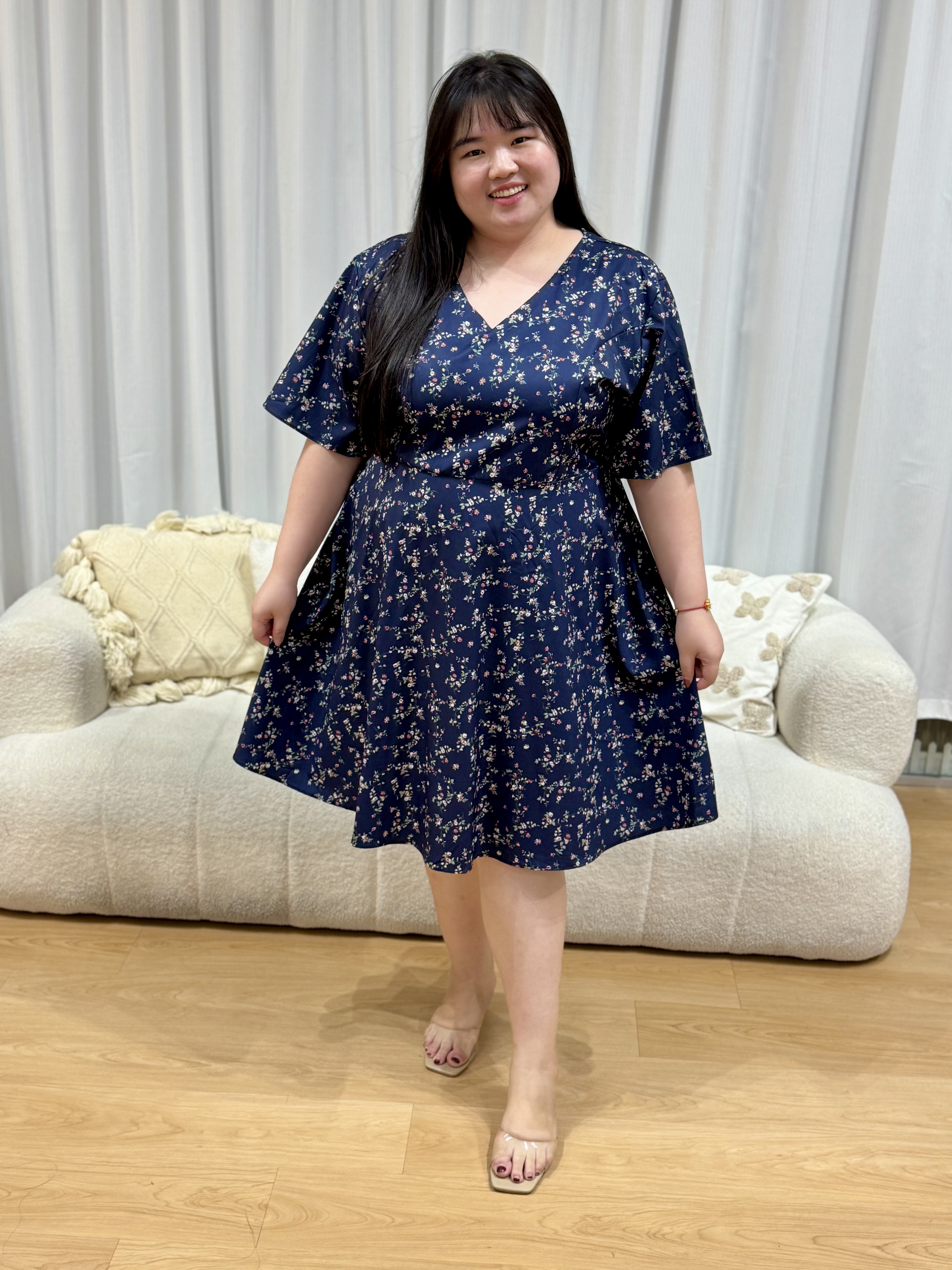 Kaelyn Trio Vine Floral Dress | Plus Size Dress