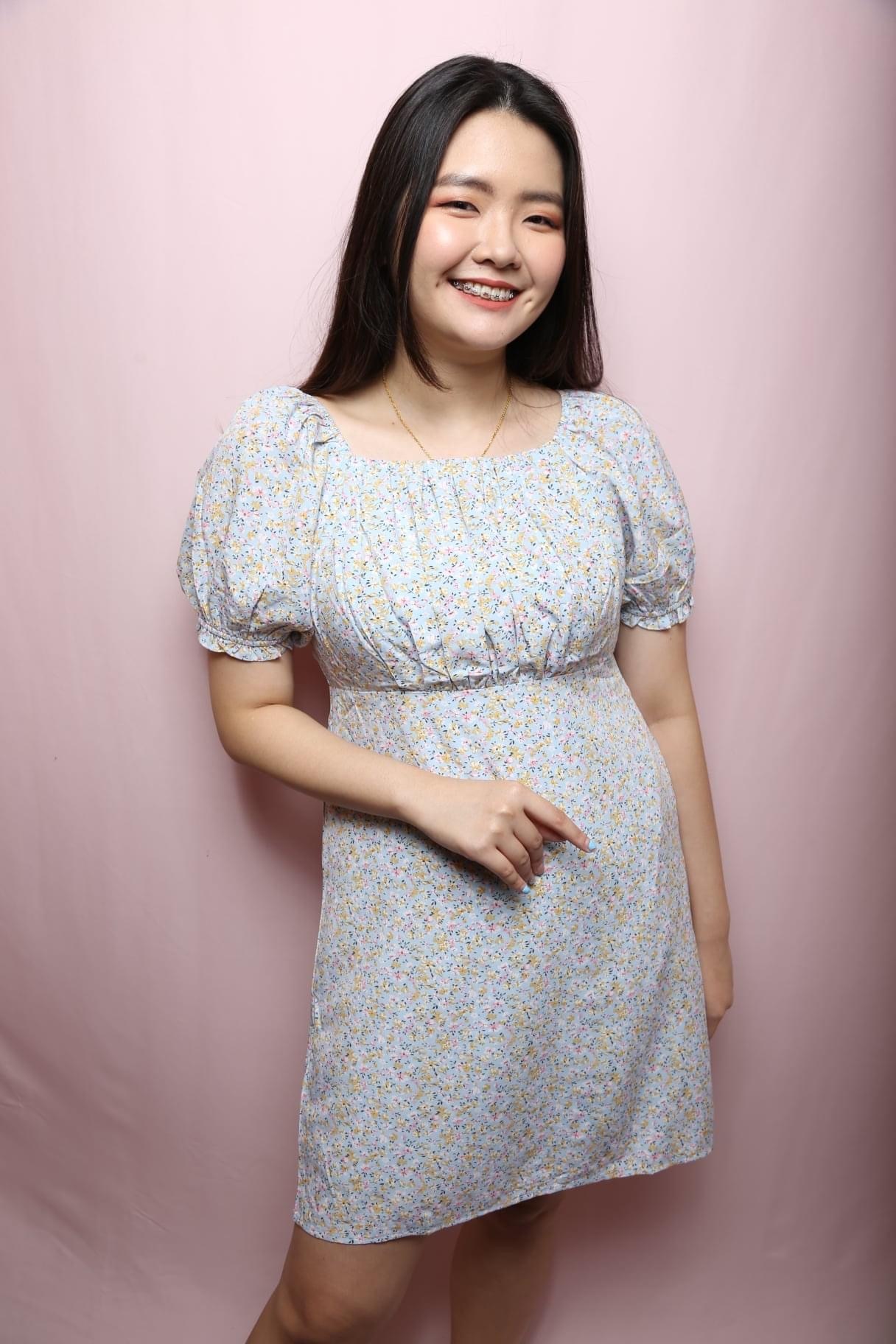 Love+ Kylie Blue Smock Dress | Plus Size Dress Singapore