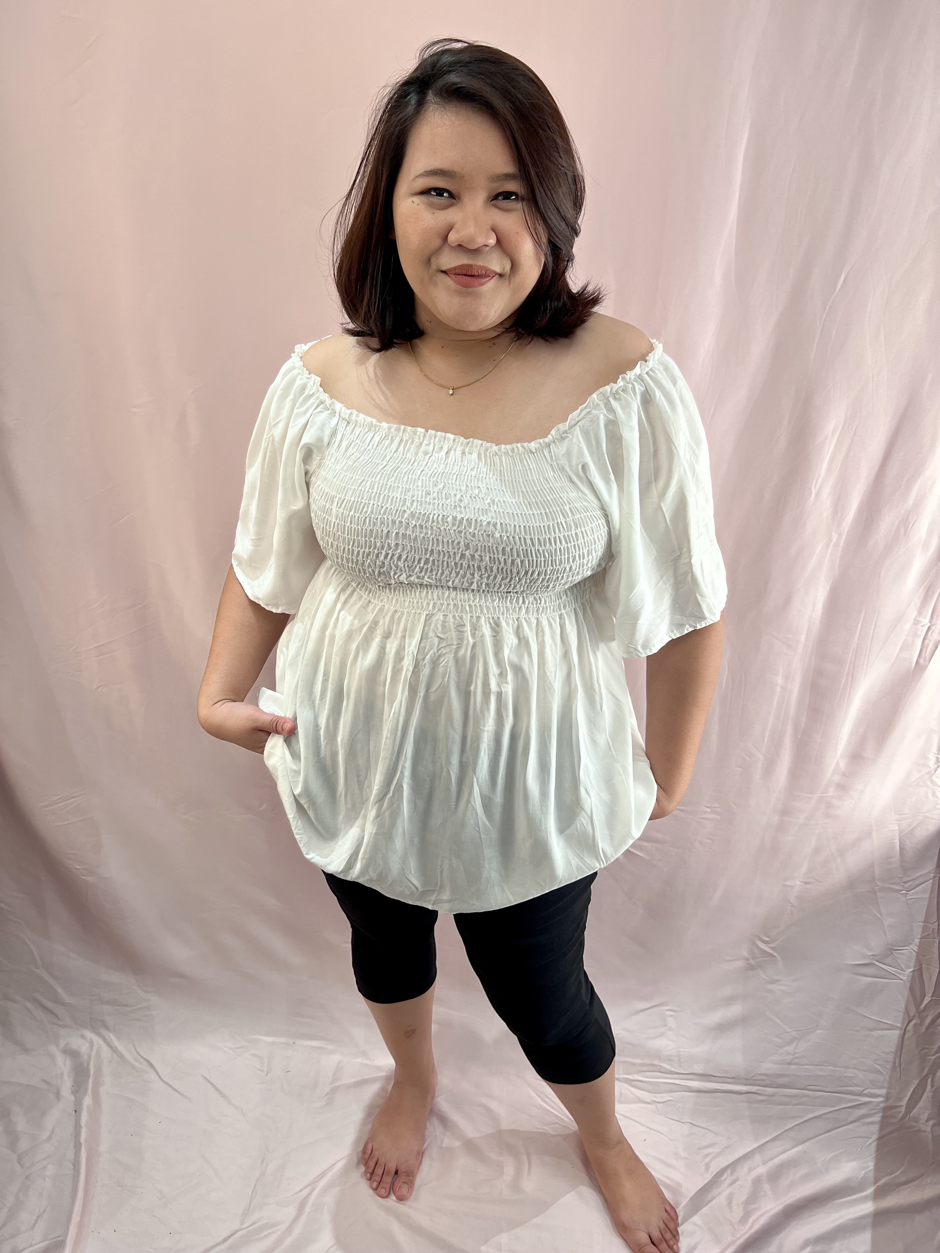 Solid Smock Top| Plus Size Top| 4 Colours