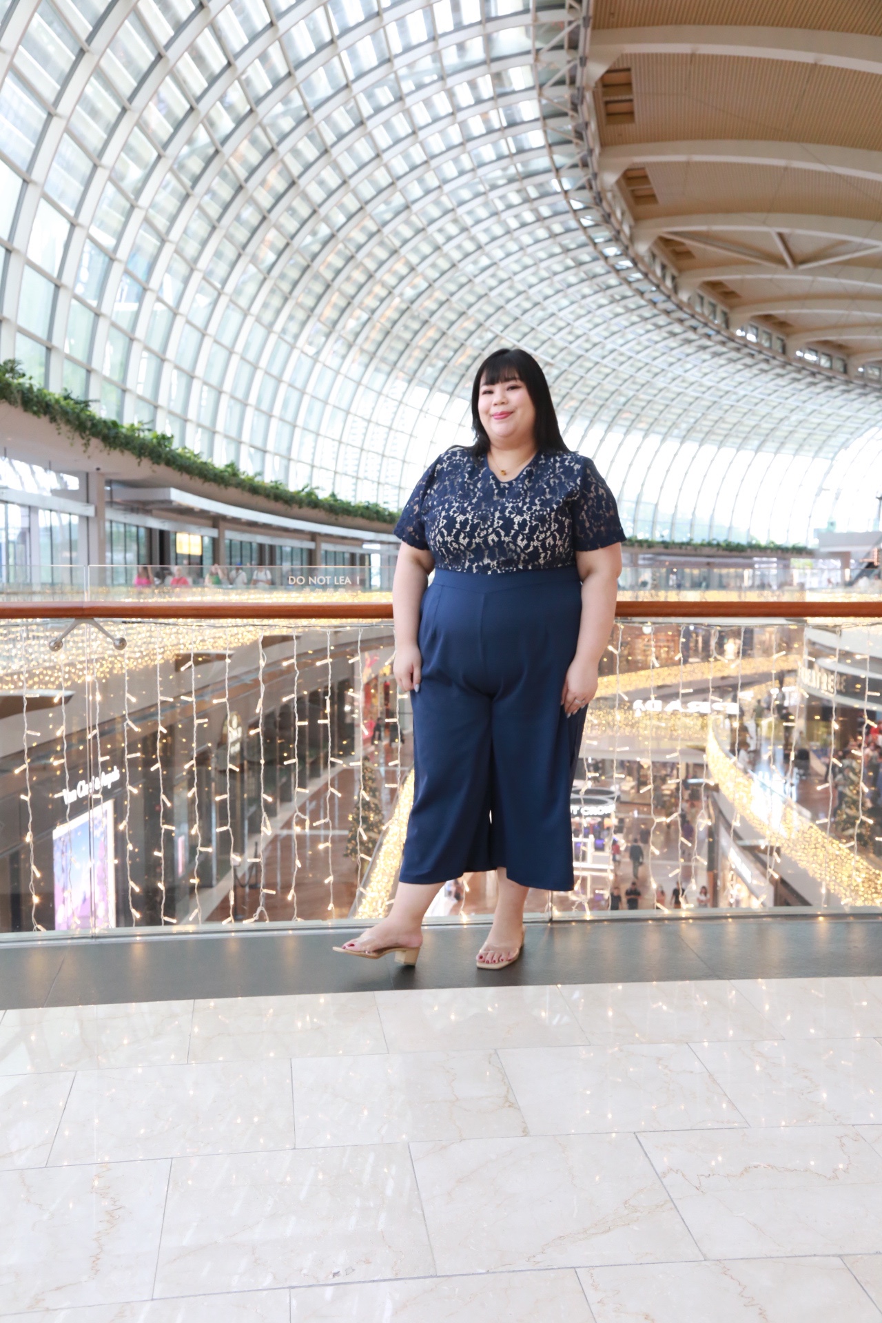 Love+ Eli Nova Premium Lace Navy Jumpsuit | Plus Size Jumpsuit