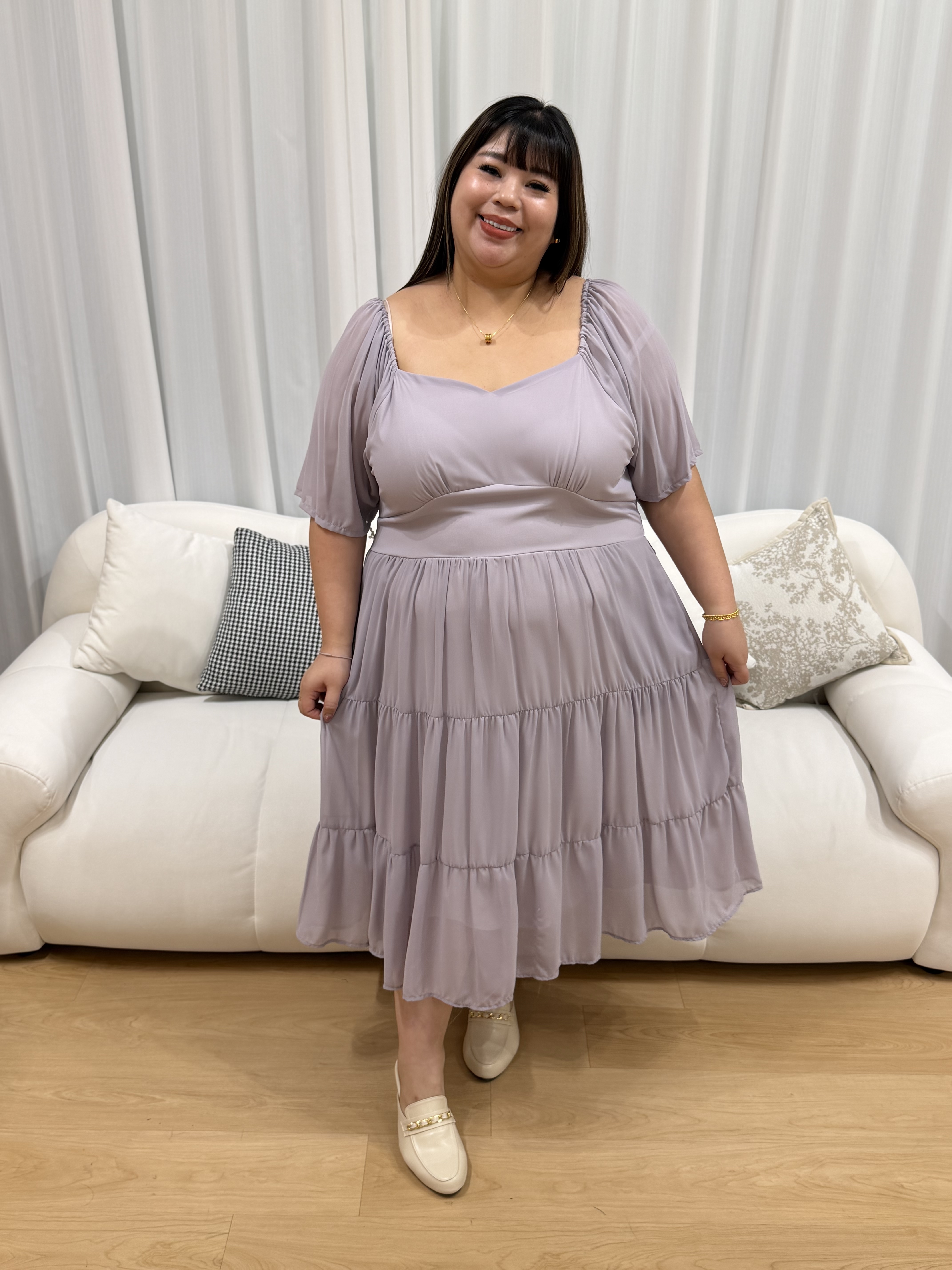 Love+ Riviera Chiffon Dainty Dress | Plus Size Dress