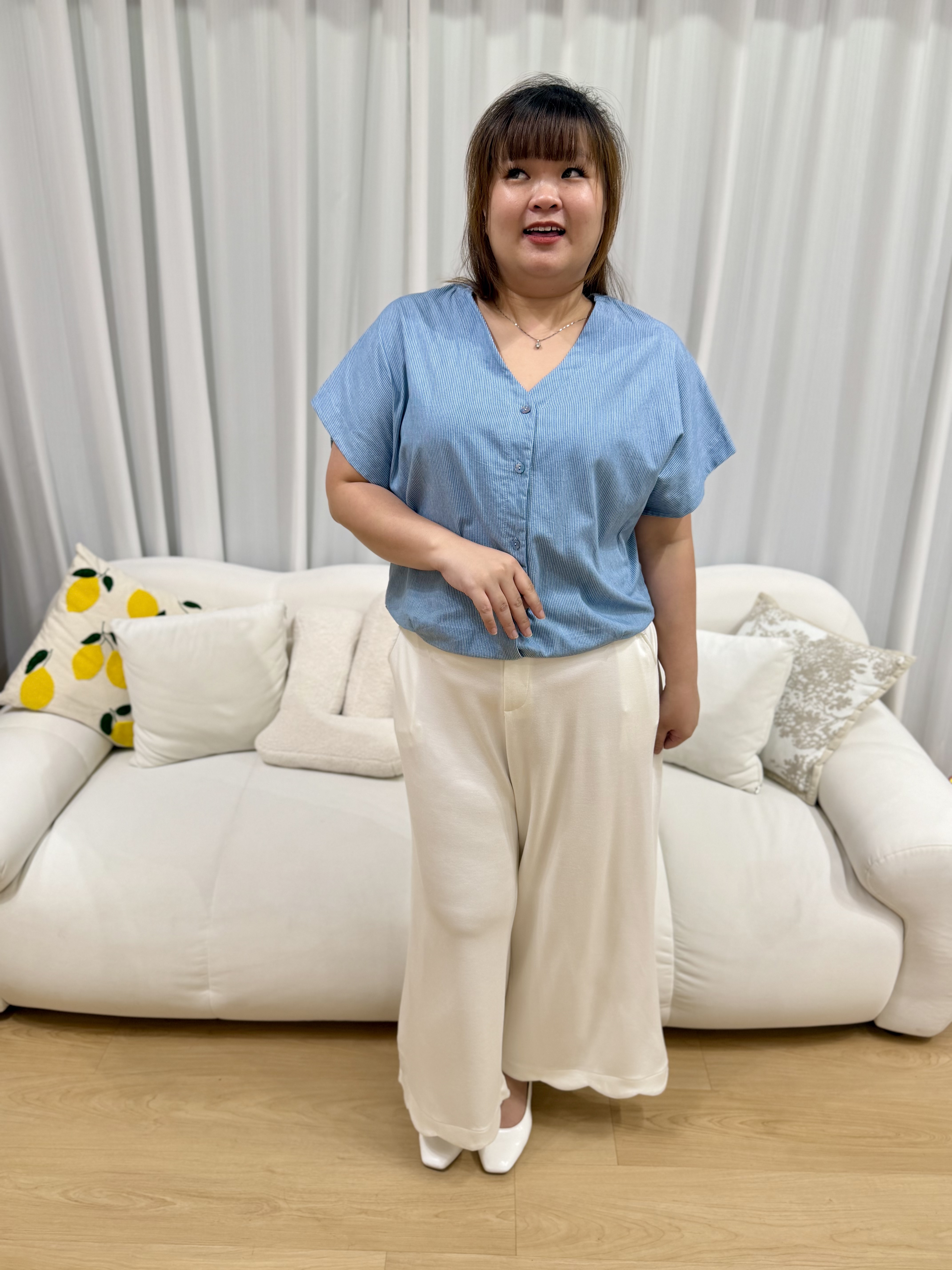 Love+ Sajin Triple Button Top | Plus Size Top