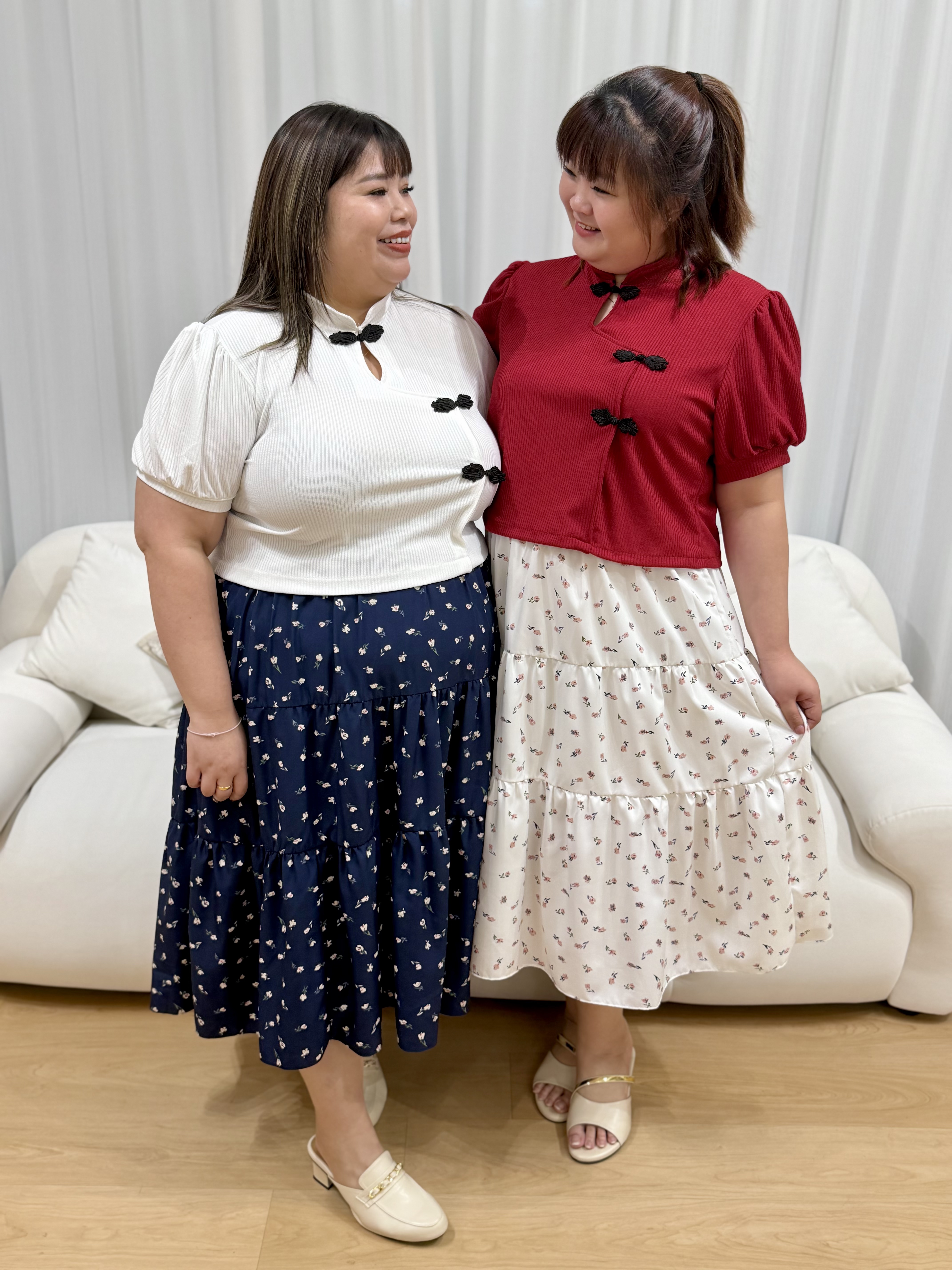 [RESTOCKED]Enya Simple Qipao Top | Plus Size Top