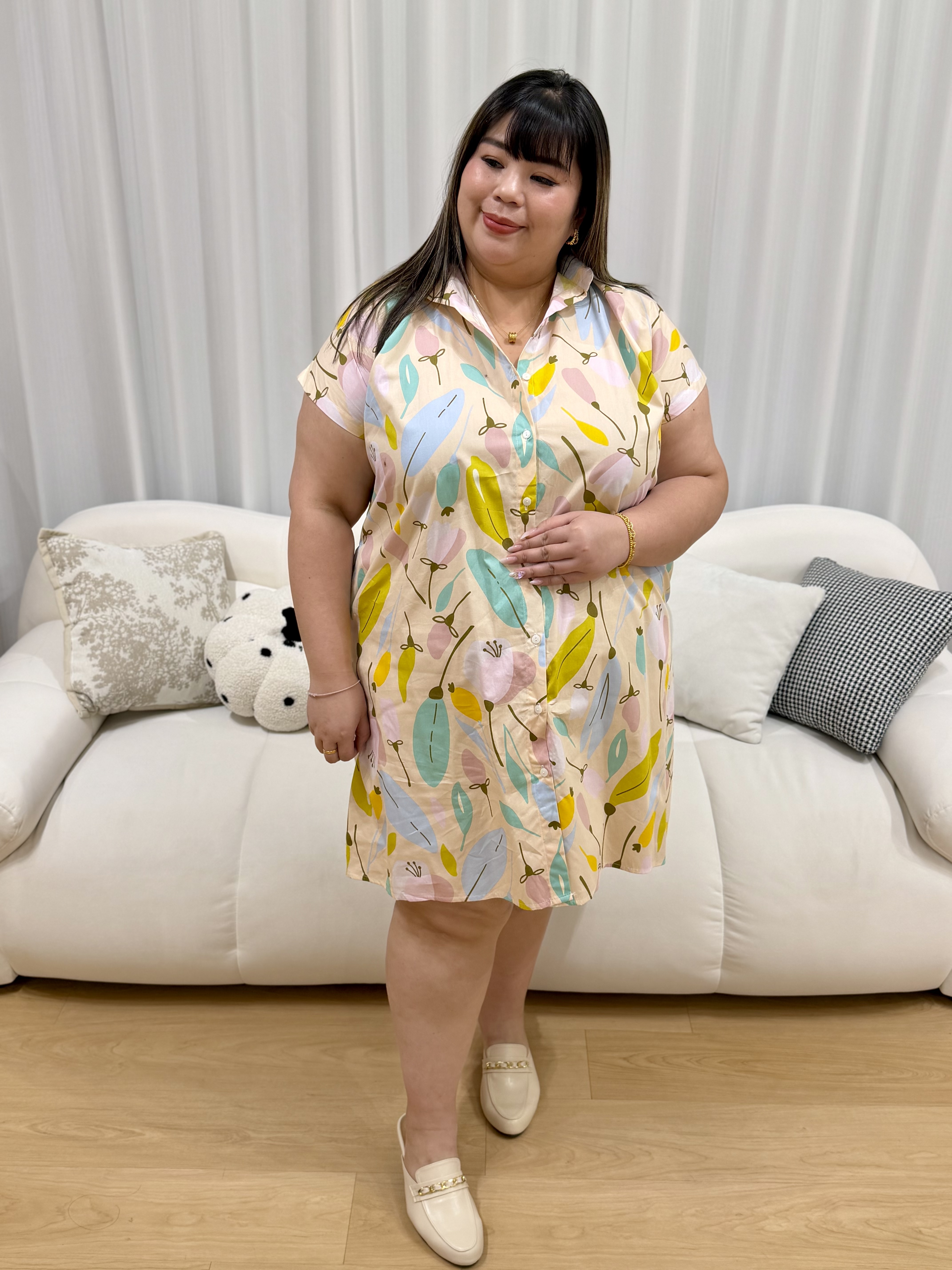 Tansy Button Shirt Dress | Plus Size Dress