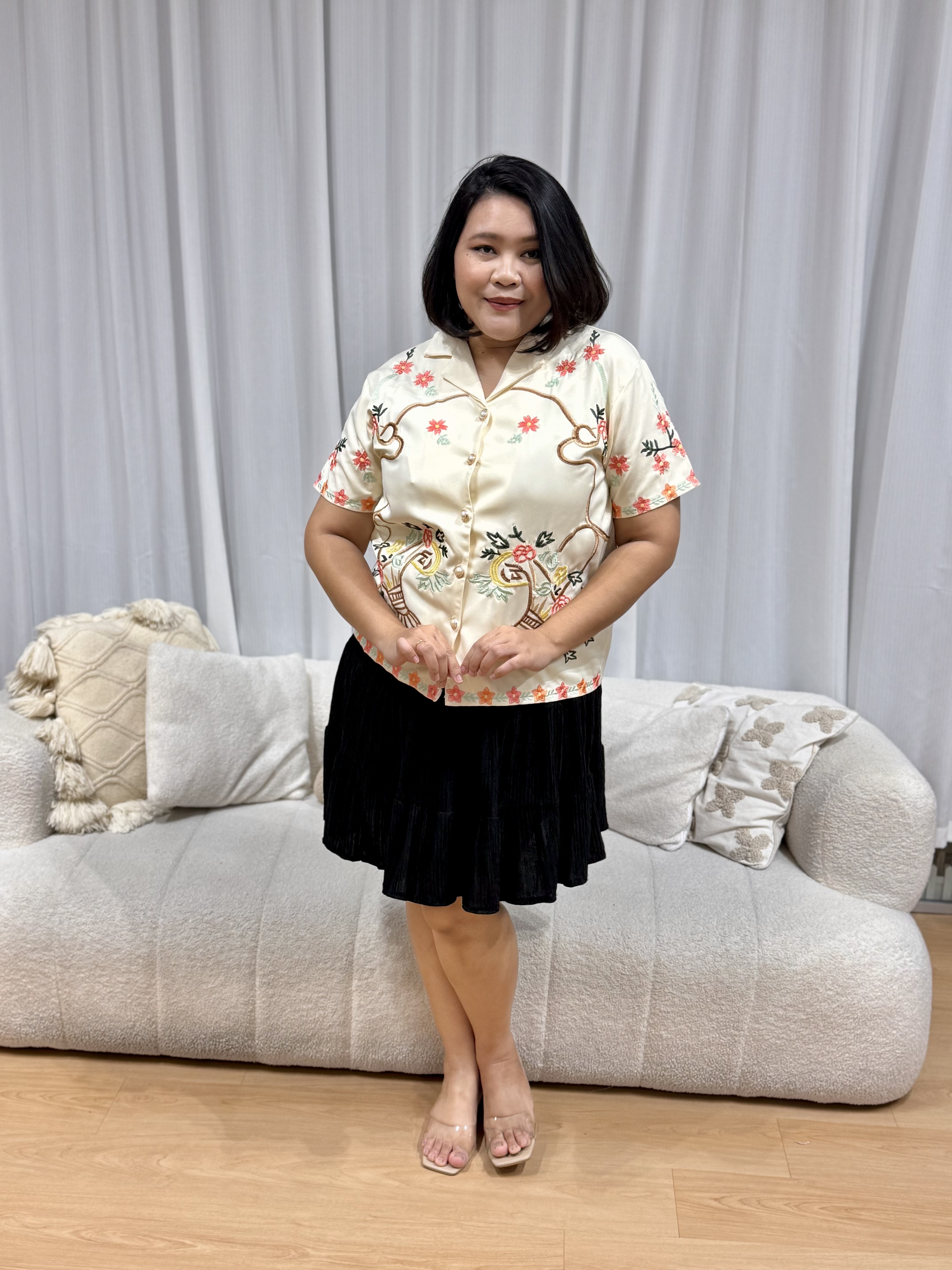 Yoana Floral Bonquet Blouse | Plus Size Blouse