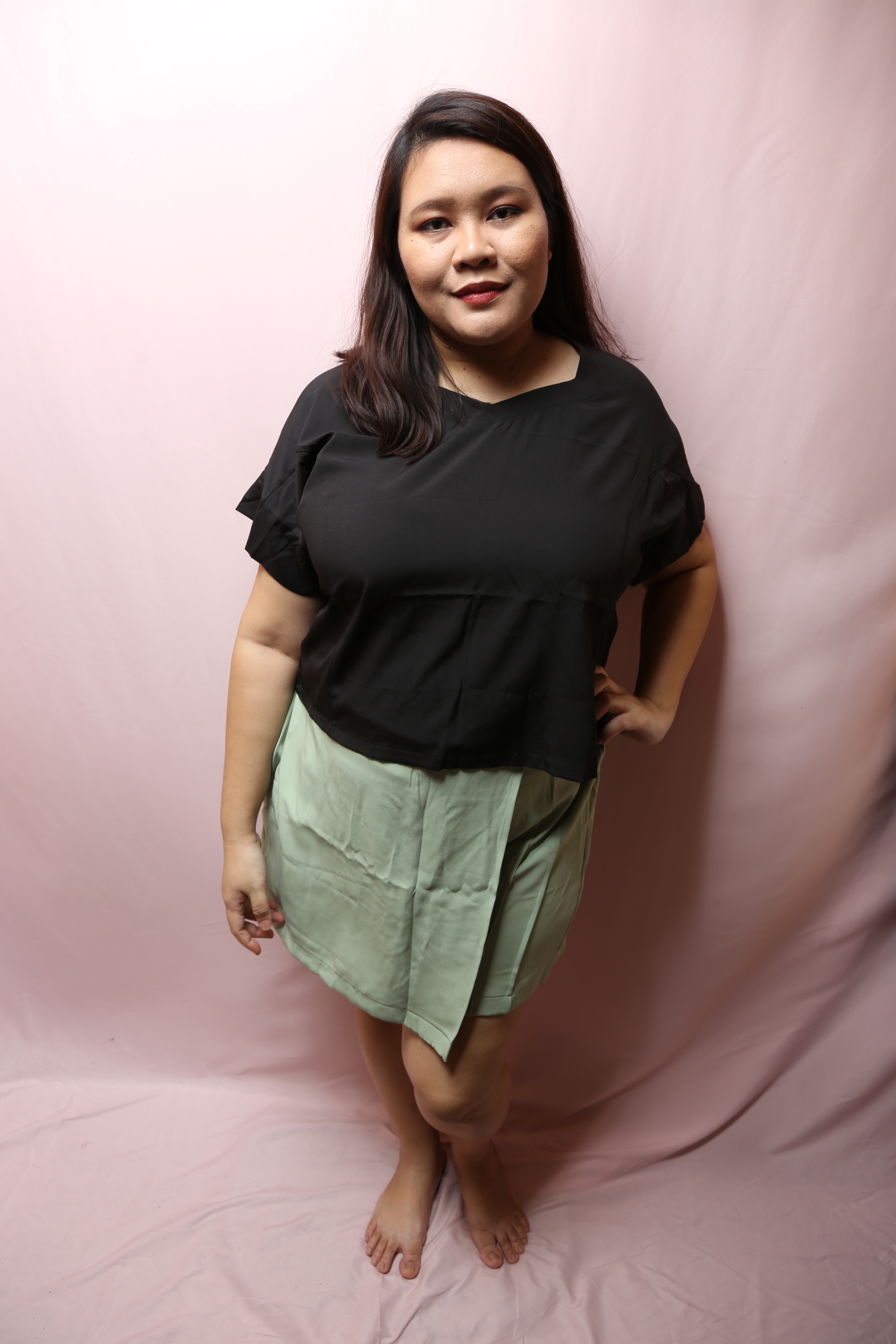 Gina Pleats Skorts | Plus Size Skorts Singapore