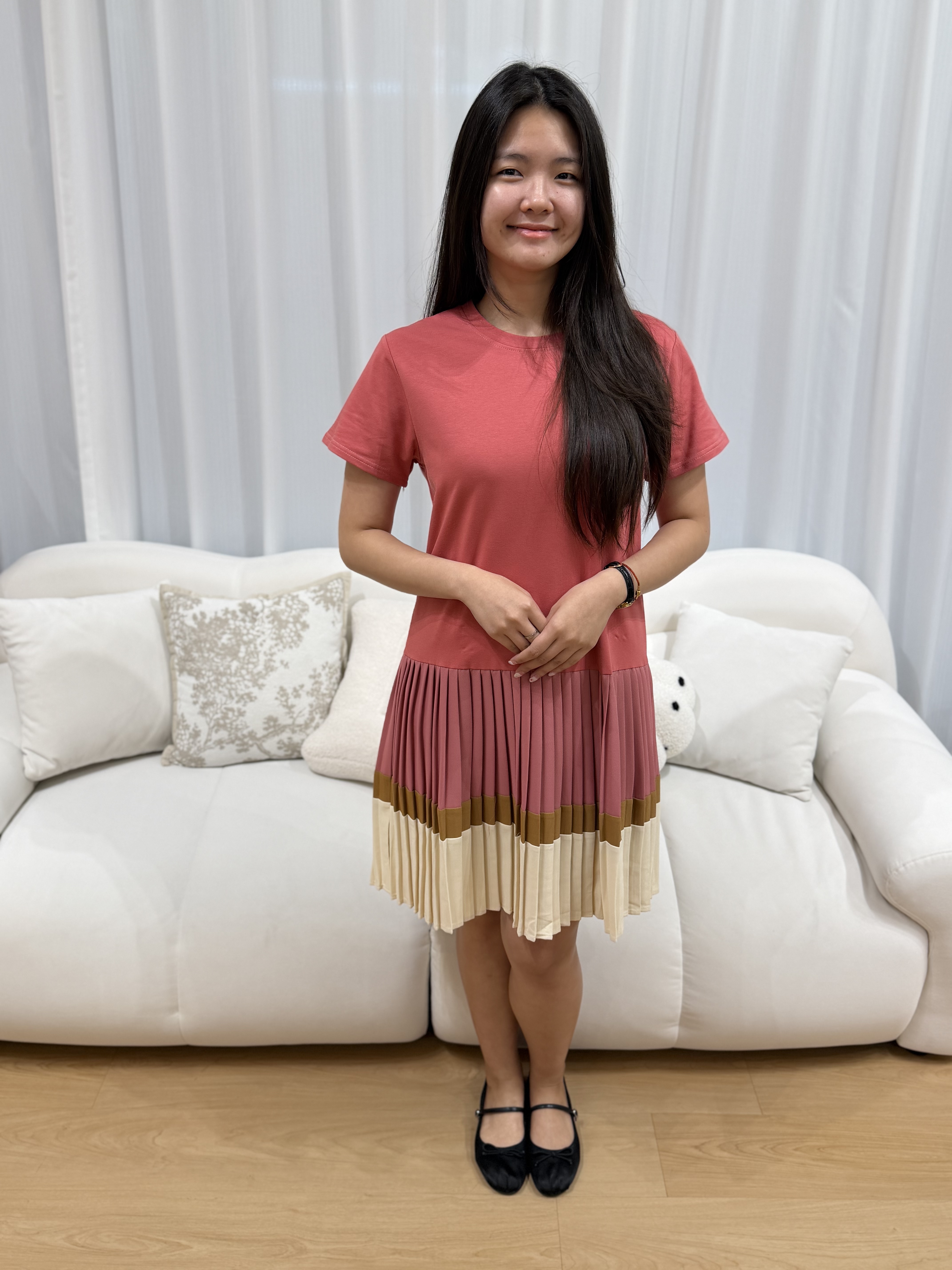 Ommni Pleated Dress | Plus Size Dress