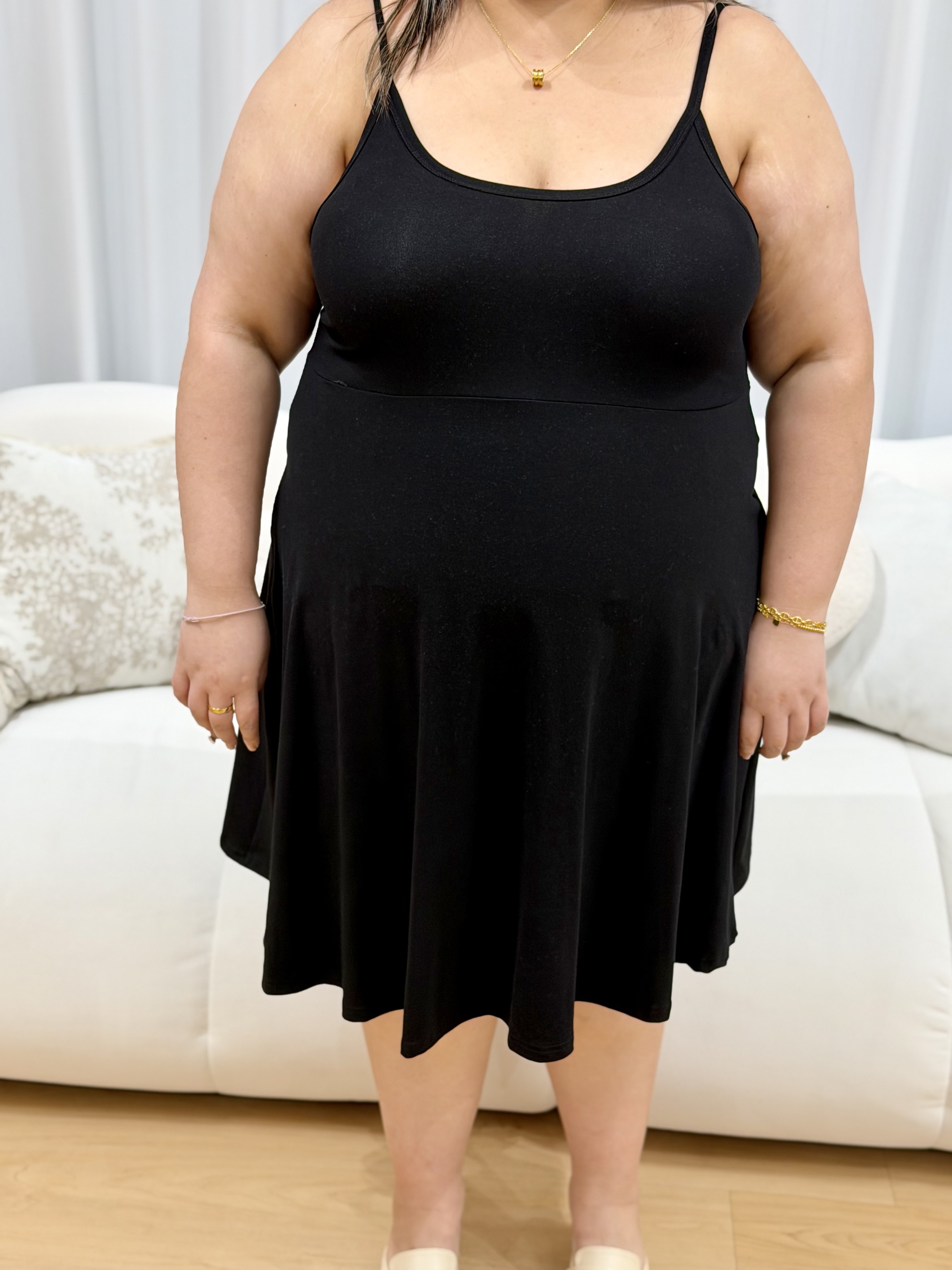 Rouyana Spaghetti Premium Cotton Dress | Plus Size Dress