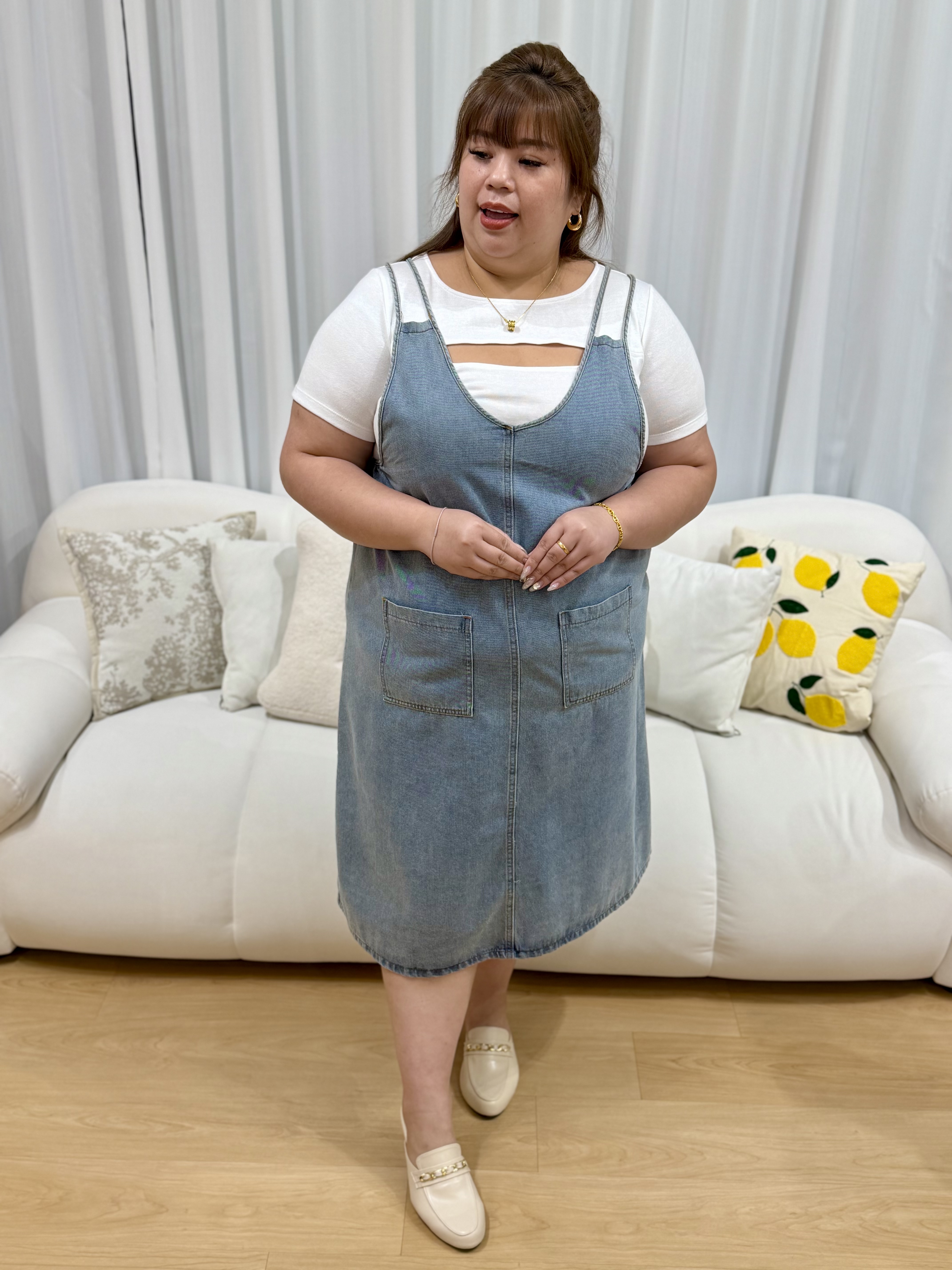 Love+ Aprillia Denim Dress #2070 | Plus Size Dress