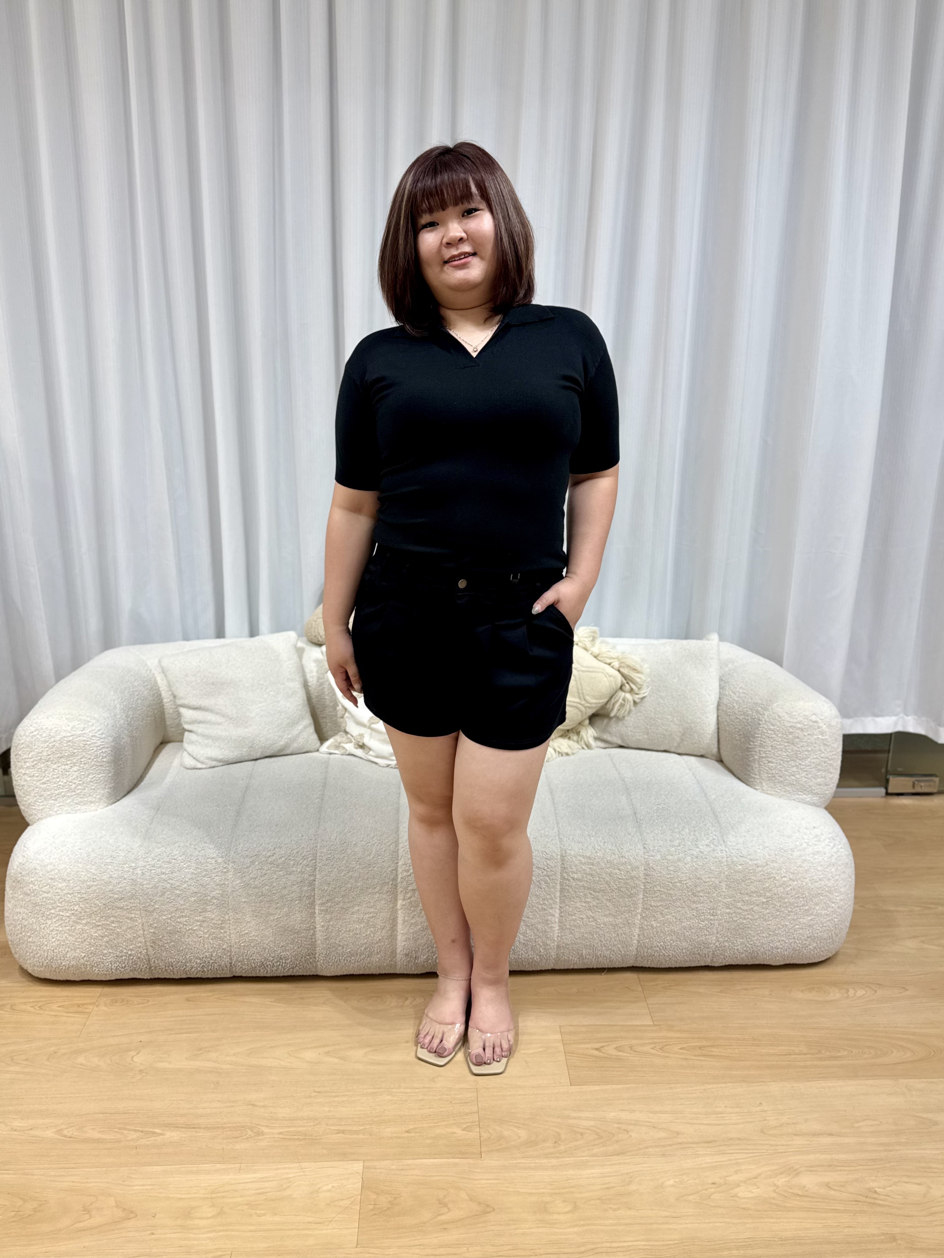 Collared Soft Knit Top