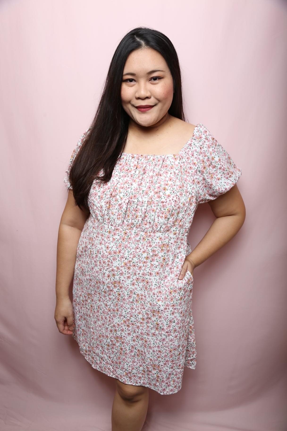 Love+ Kylie Pink Smock Dress | Plus Size Dress Singapore