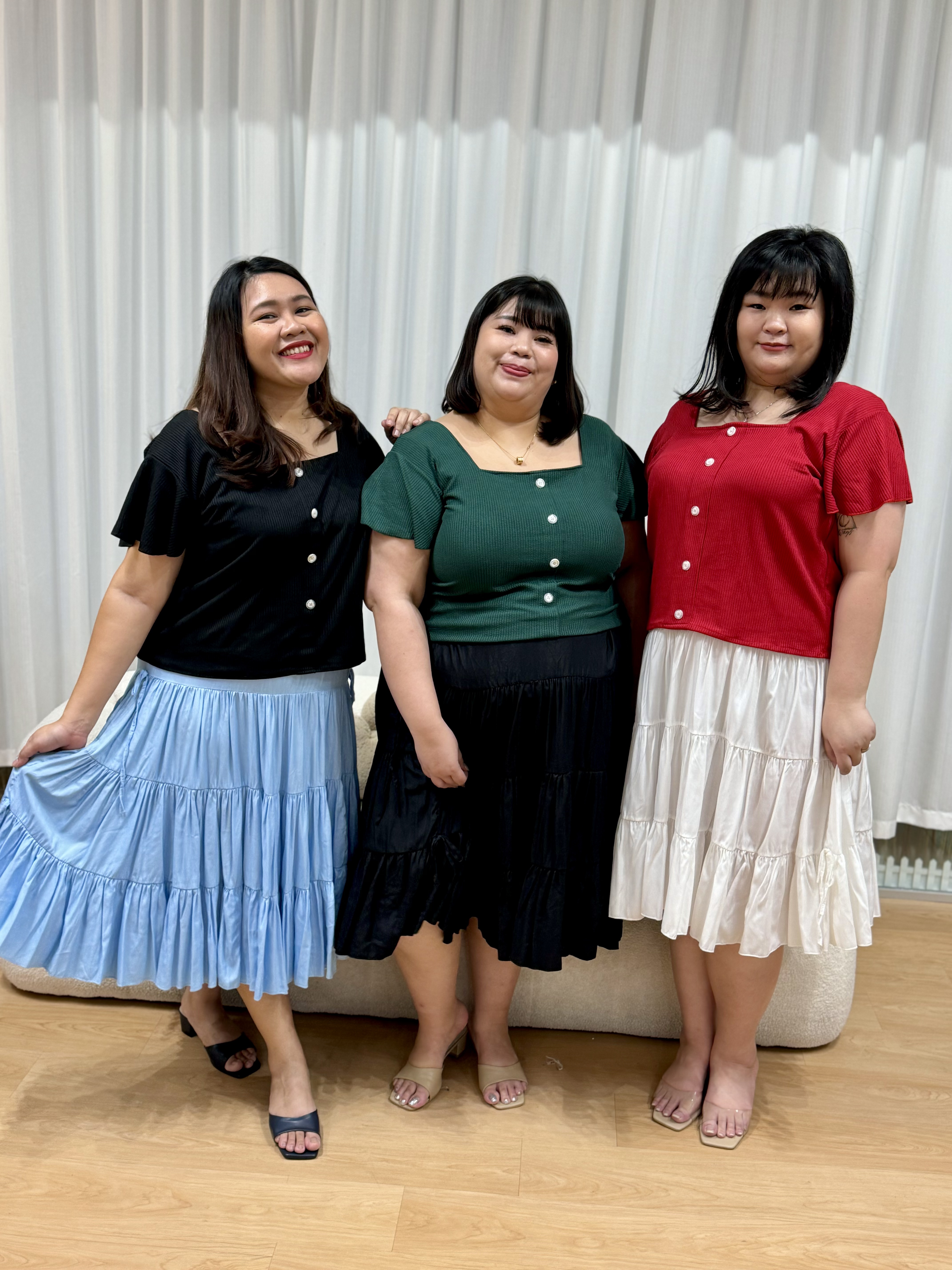 Rayon Ribbon Tulli Skirt | Plus Size Skirt