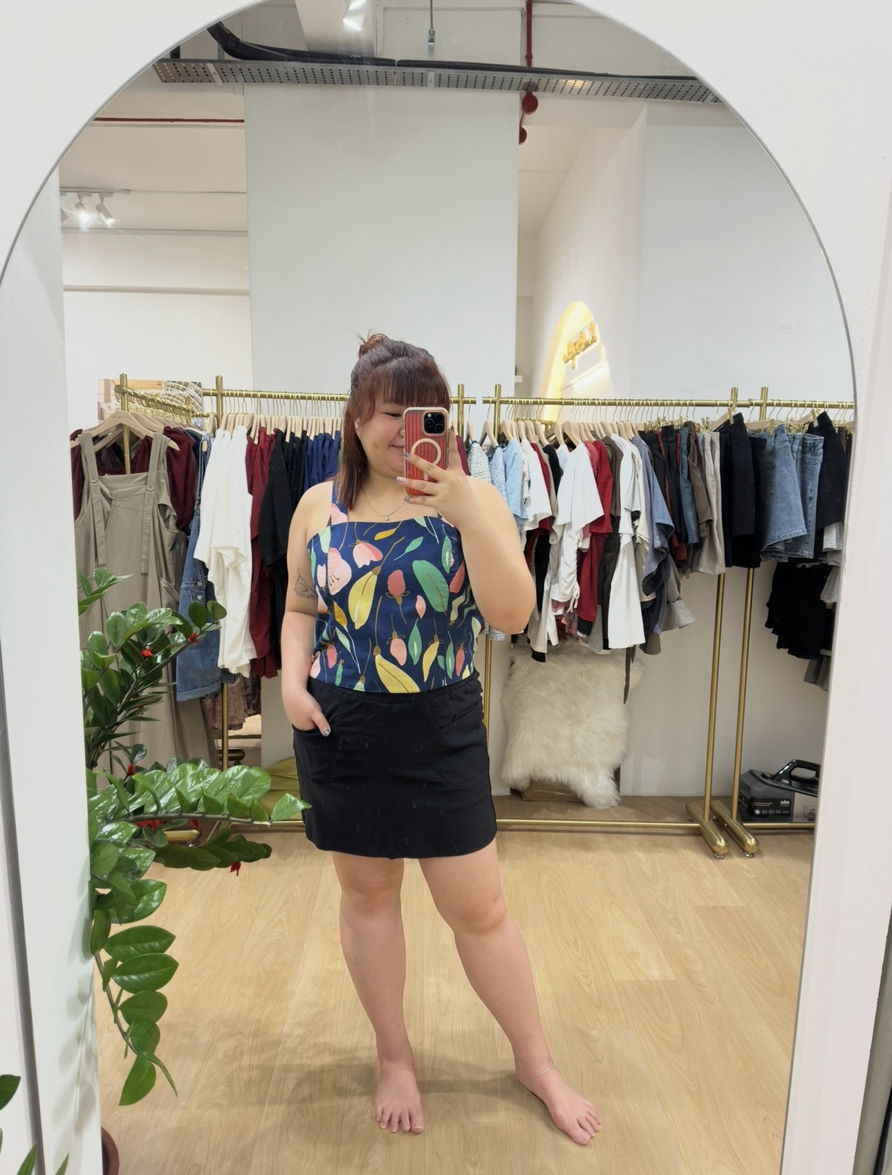 Tansy Abstract Floral Top | Plus Size Top
