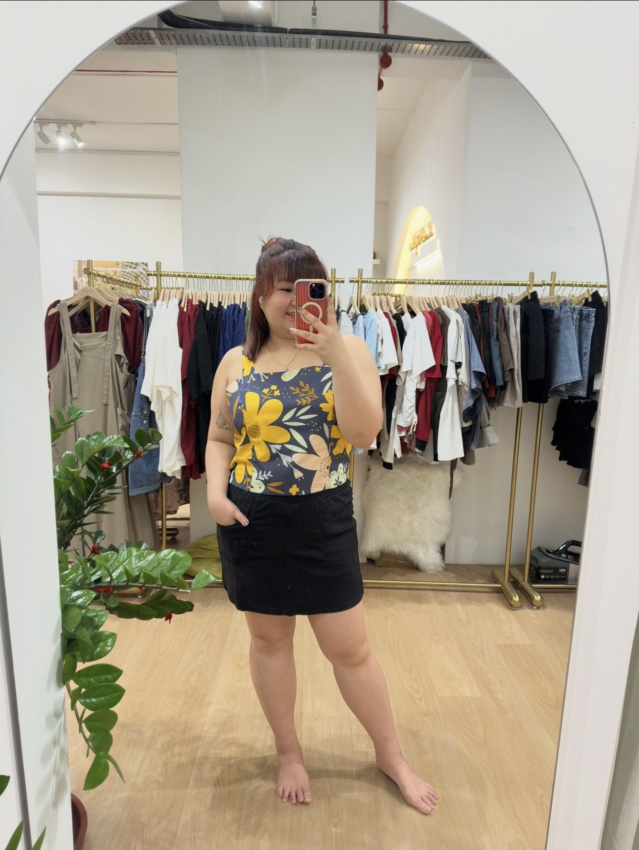 Tansy Abstract Floral Top | Plus Size Top