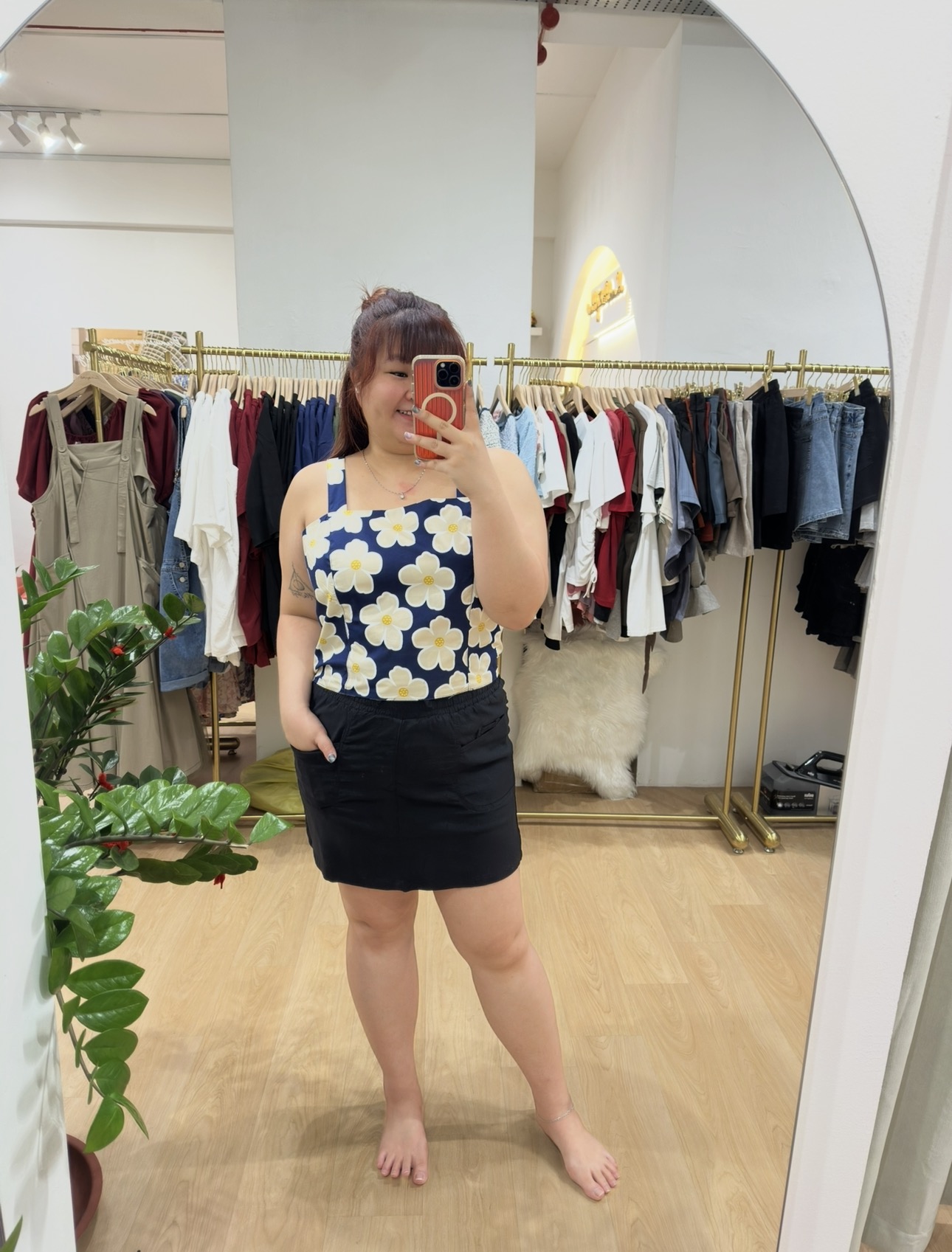 Tansy Abstract Floral Top | Plus Size Top