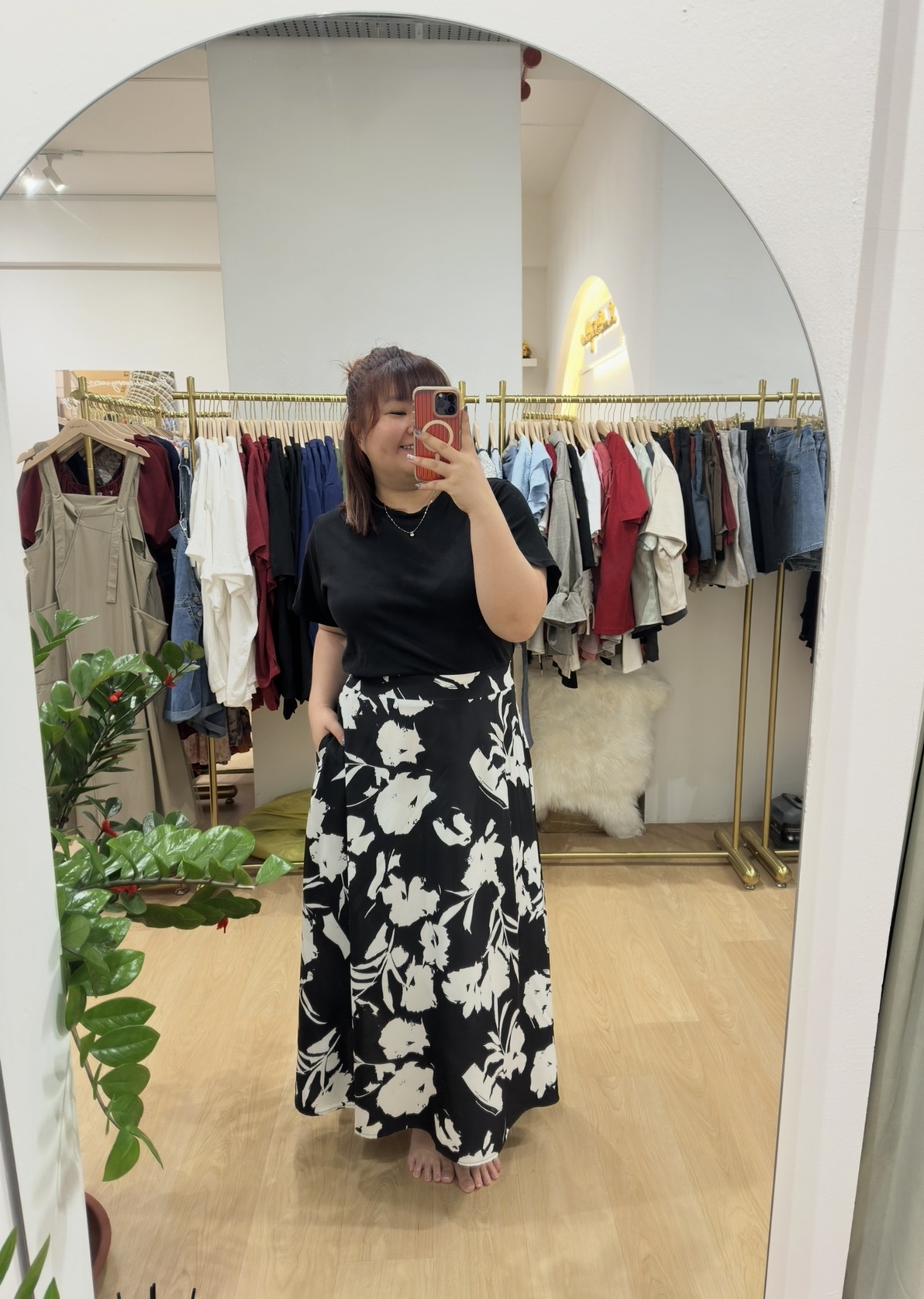 Abstract Tansy Maxi Skirt | Plus Size Skirt
