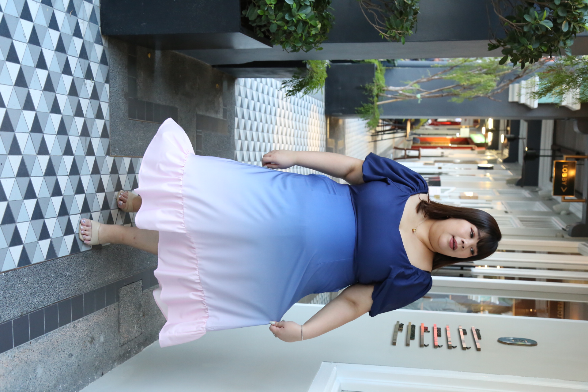 Love+ Carly Marlowe Pink Ombre Dress | Plus Size Dress