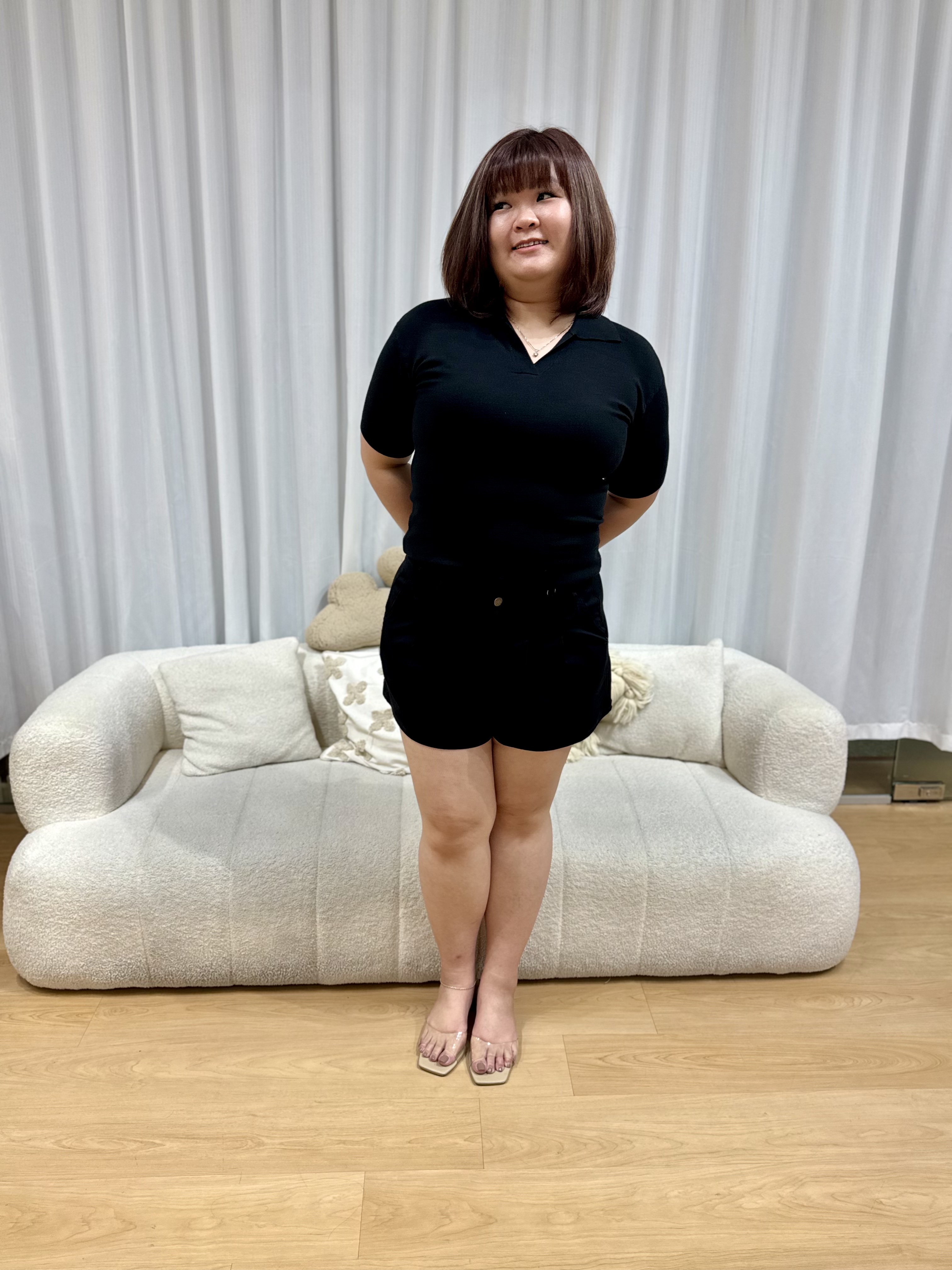 Collared Soft Knit Top