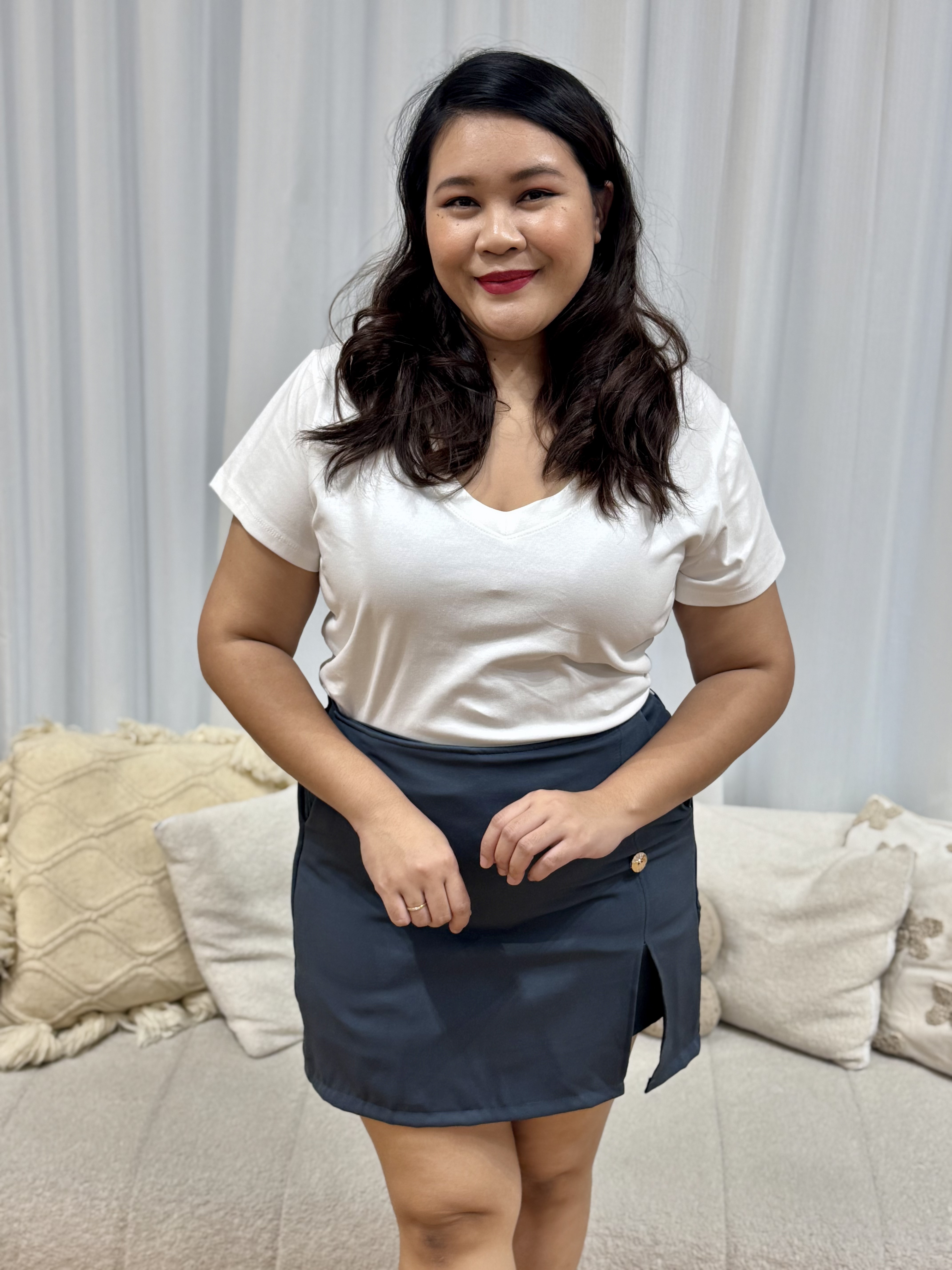 Goldy Button Skorts | Plus Size Skorts