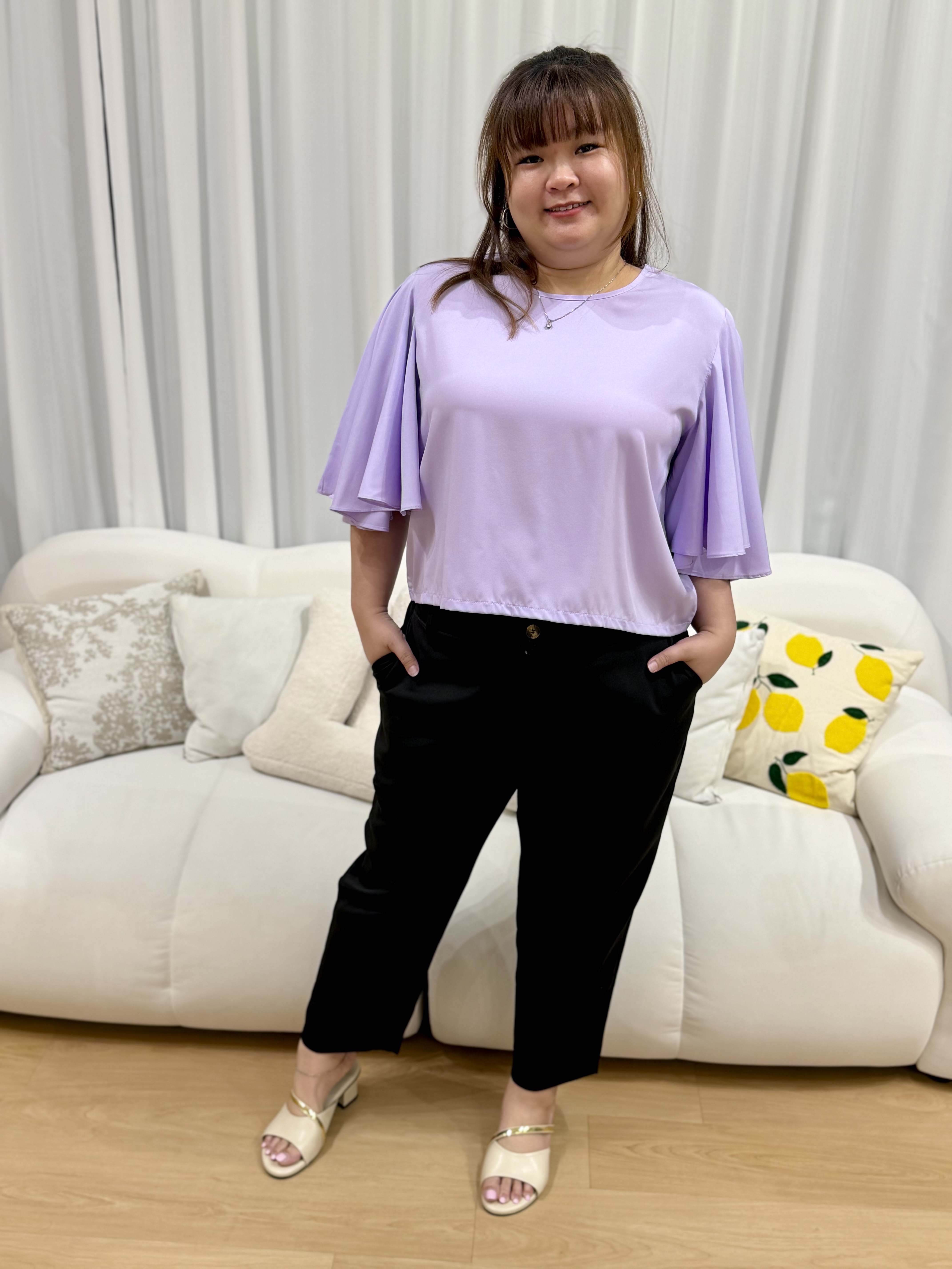 Love+ Alveria Flutter Top | Plus Size Top
