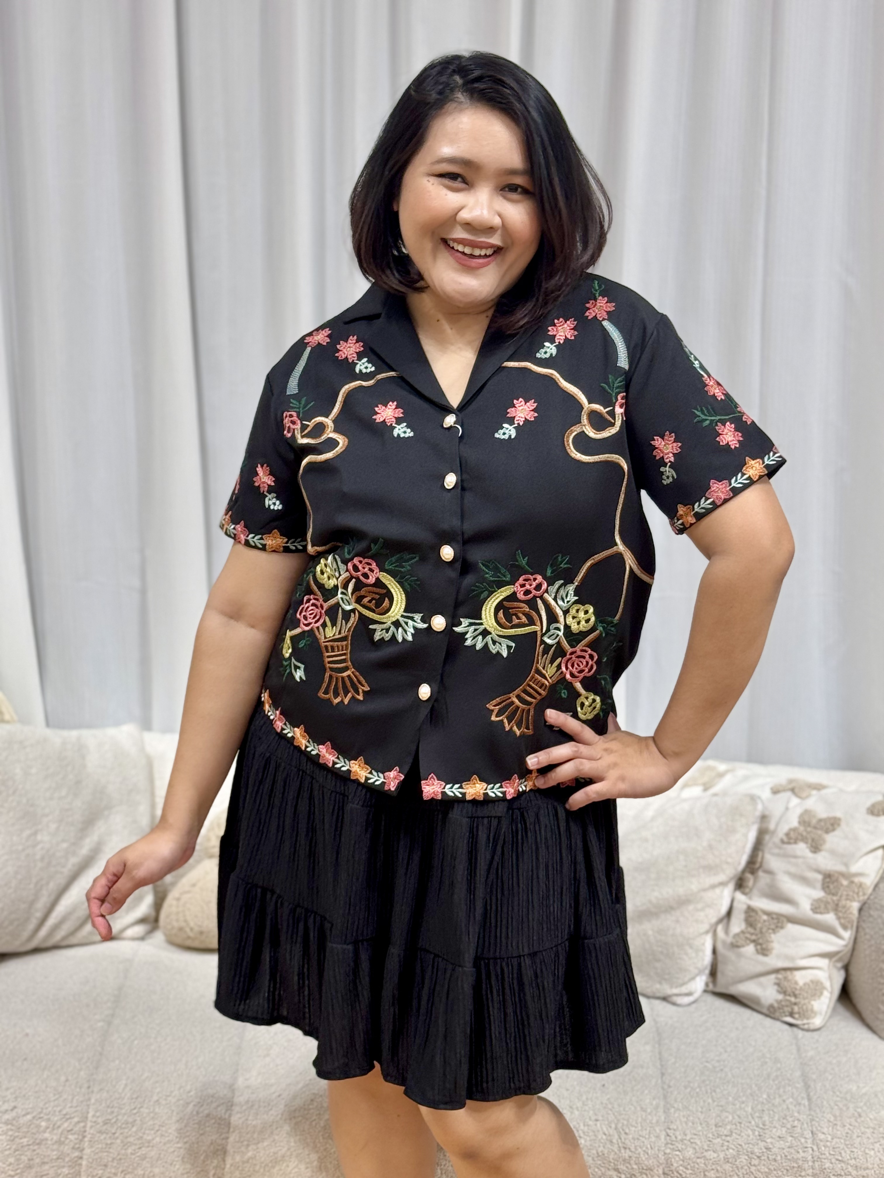 Yoana Floral Bonquet Blouse | Plus Size Blouse