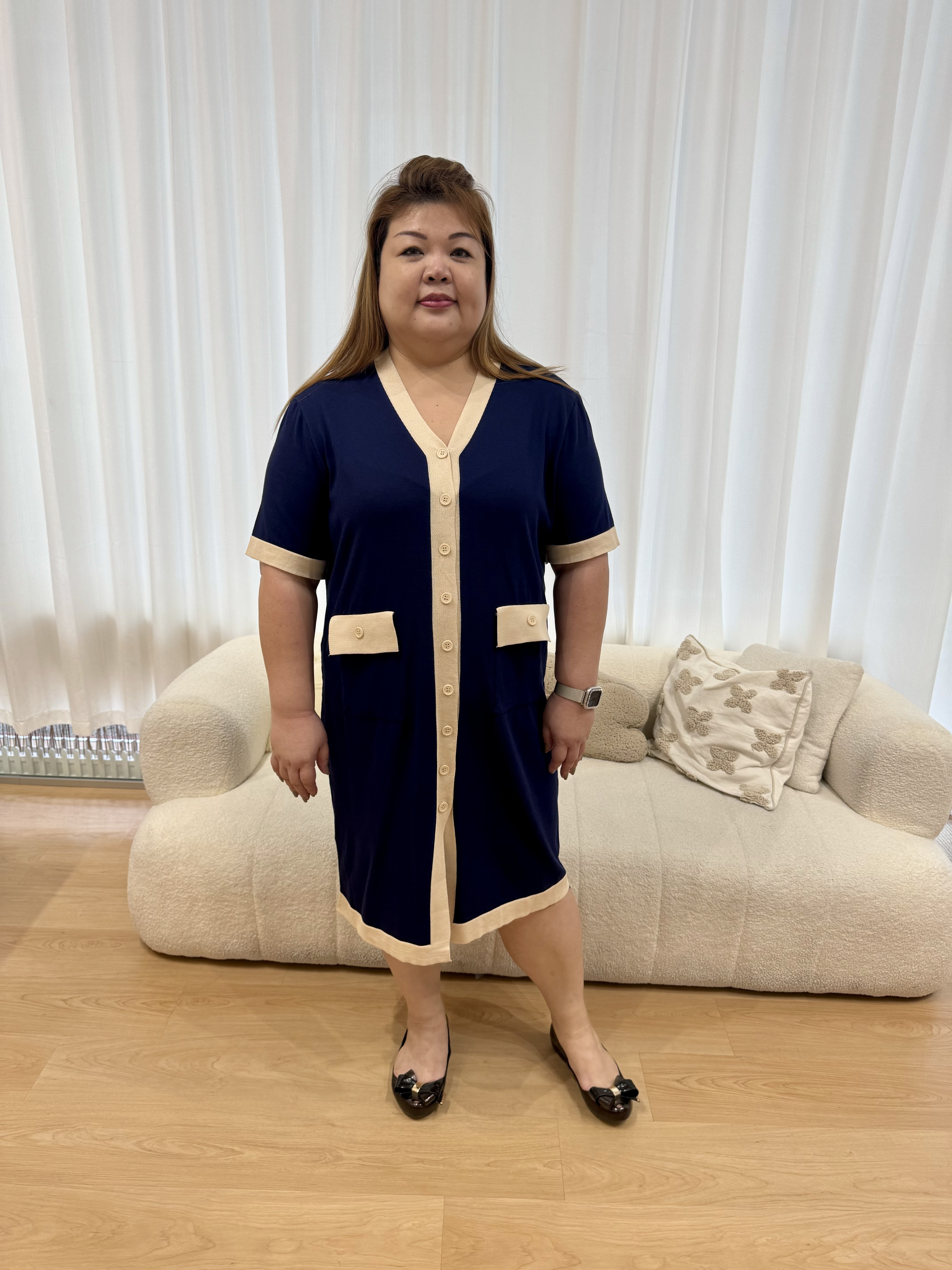 Maison button knitted dress