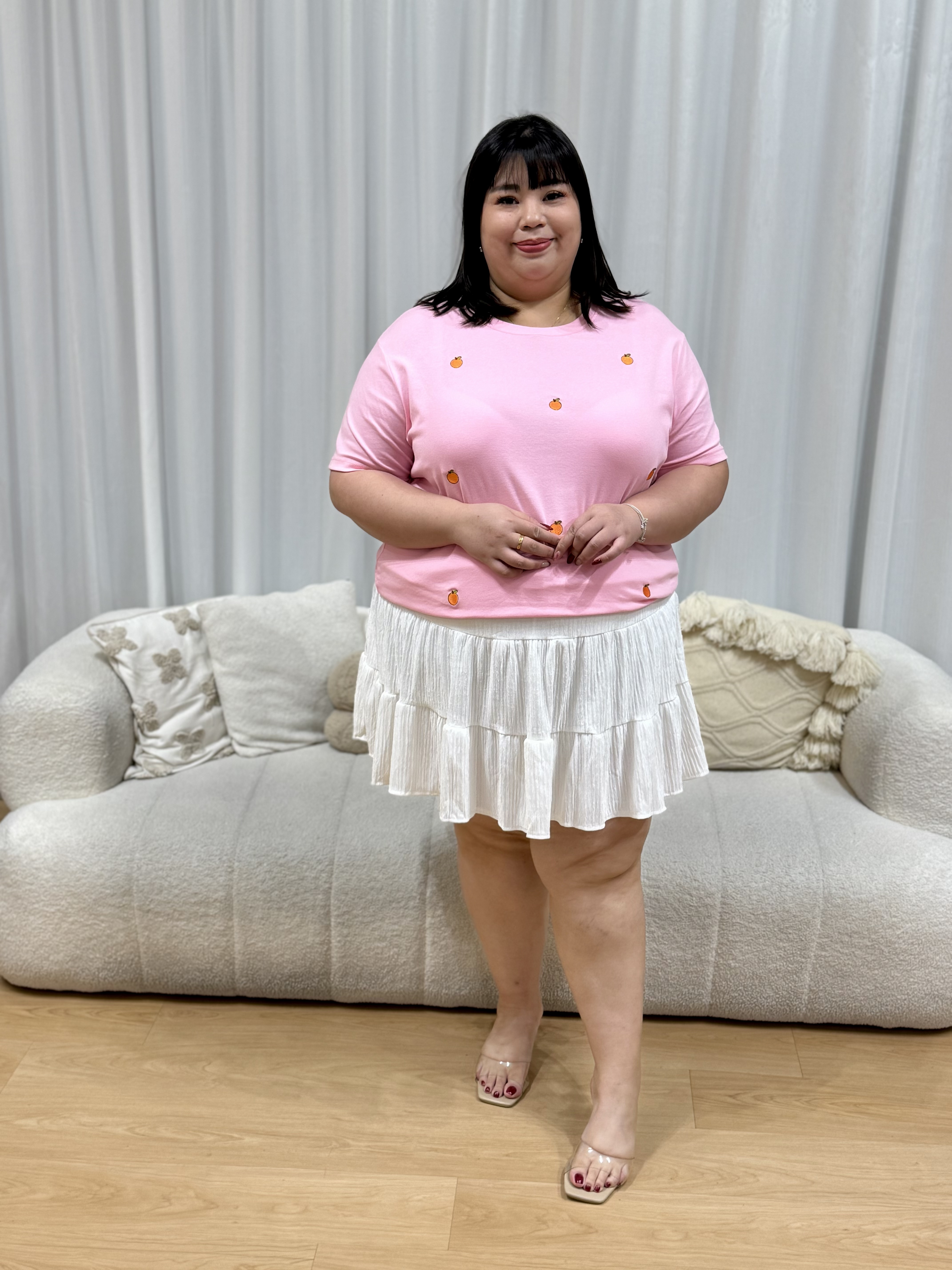 HUAT KA LIAO Orange Top | Plus Size Top