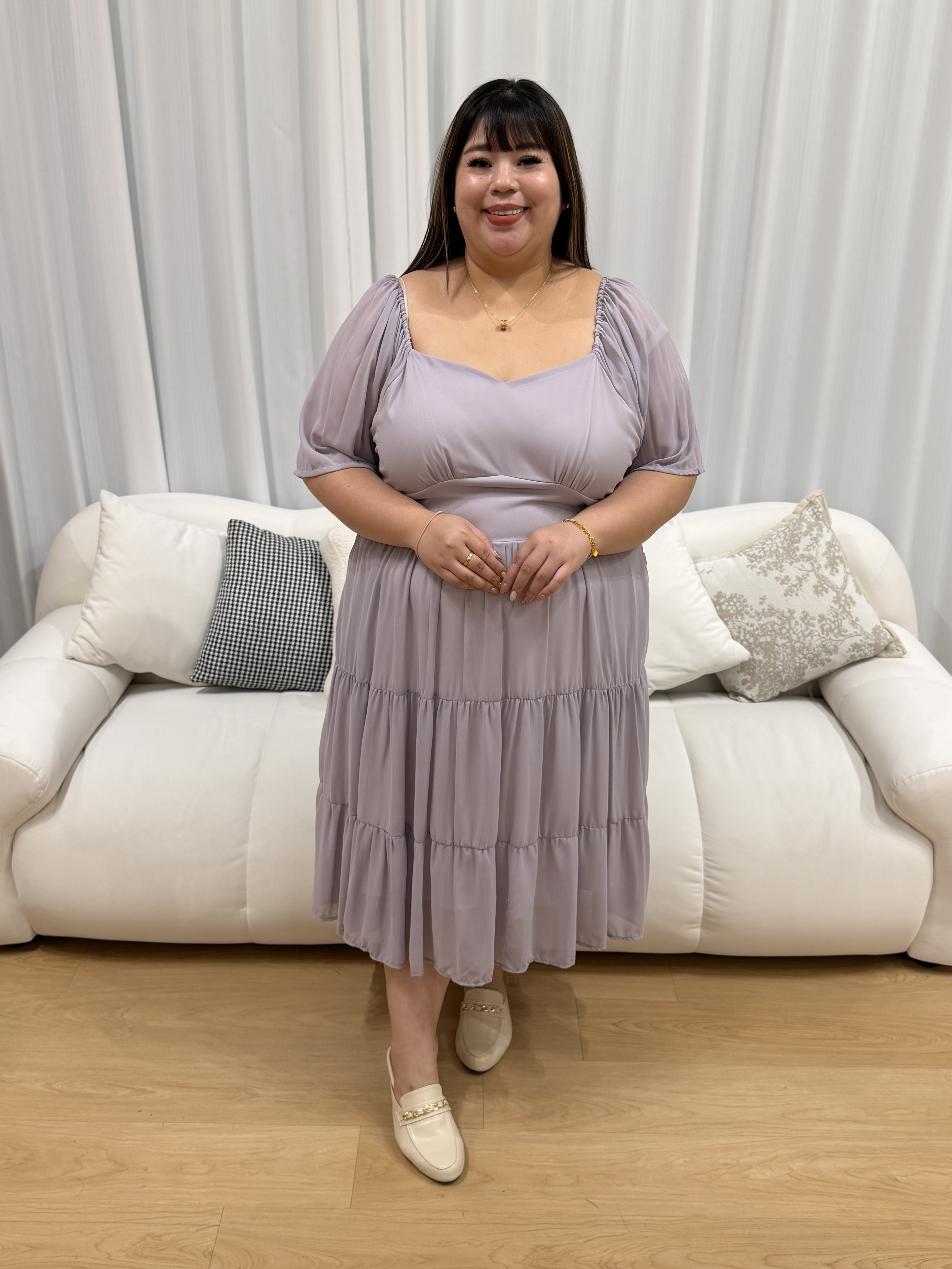 Love+ Riviera Chiffon Dainty Dress | Plus Size Dress