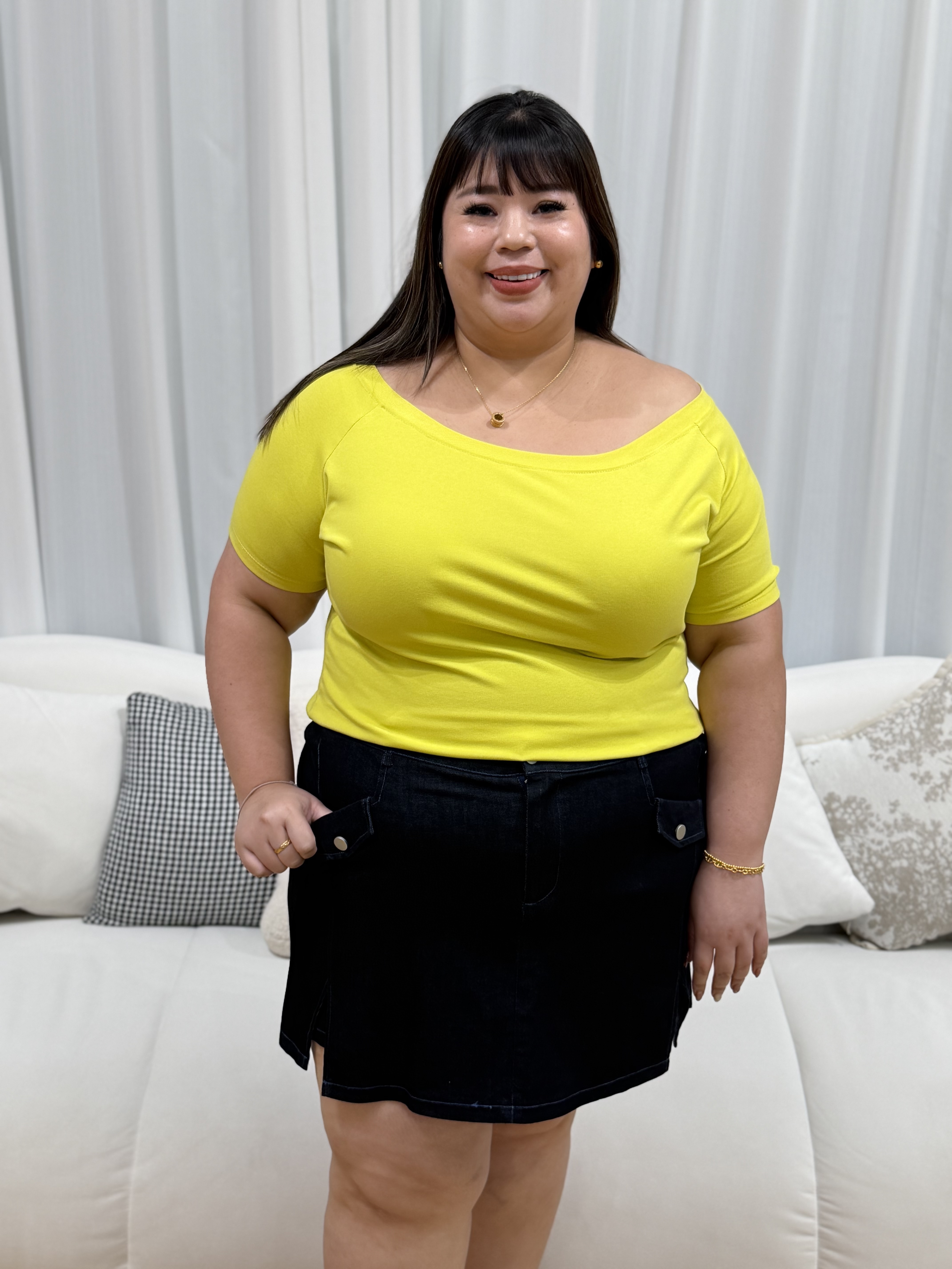 Love+ Frida Denim Skorts #1807 | Plus Size Skorts