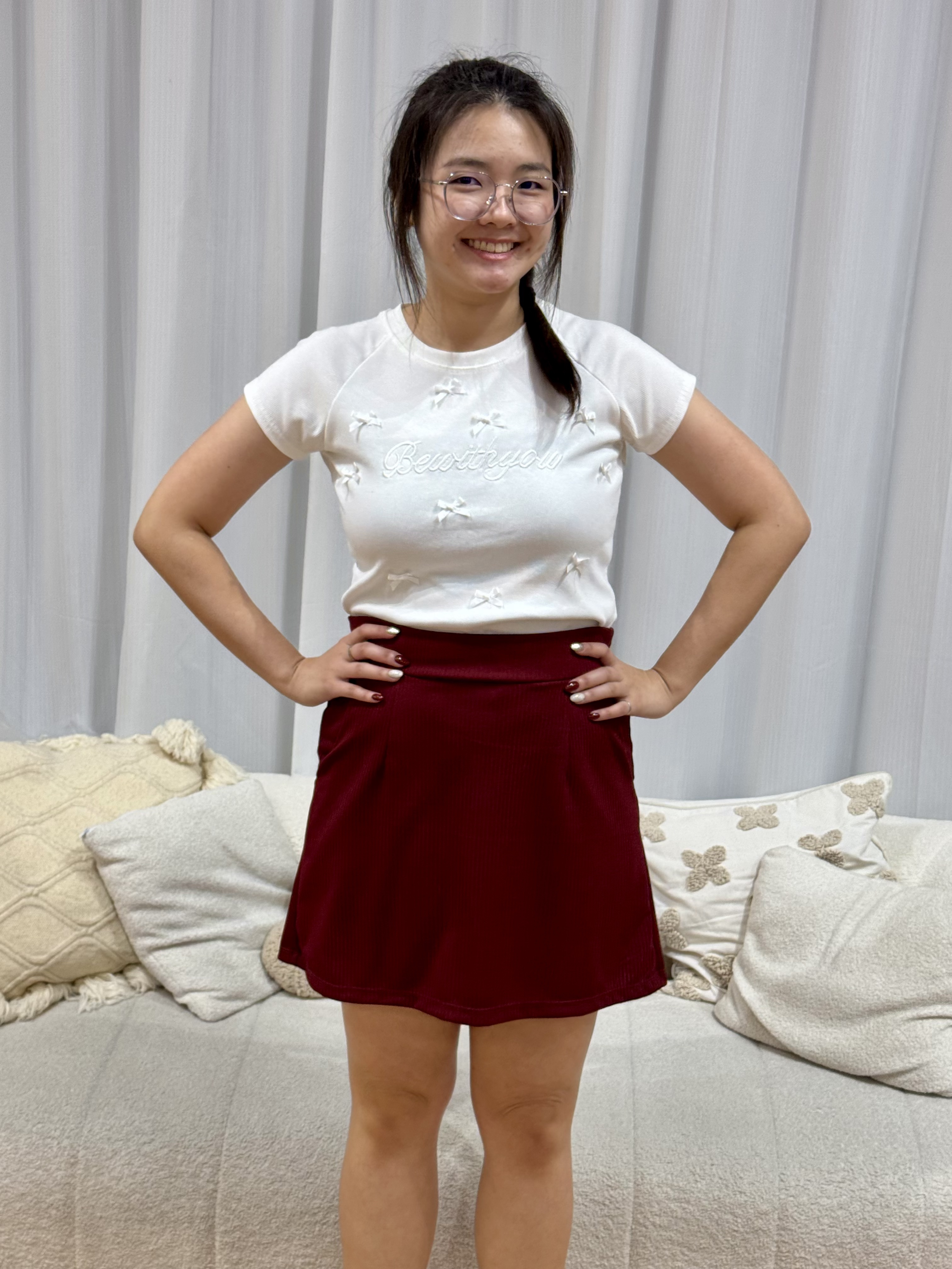 Love+ Slippy Strip Tennis Skirt | Plus Size Skirt