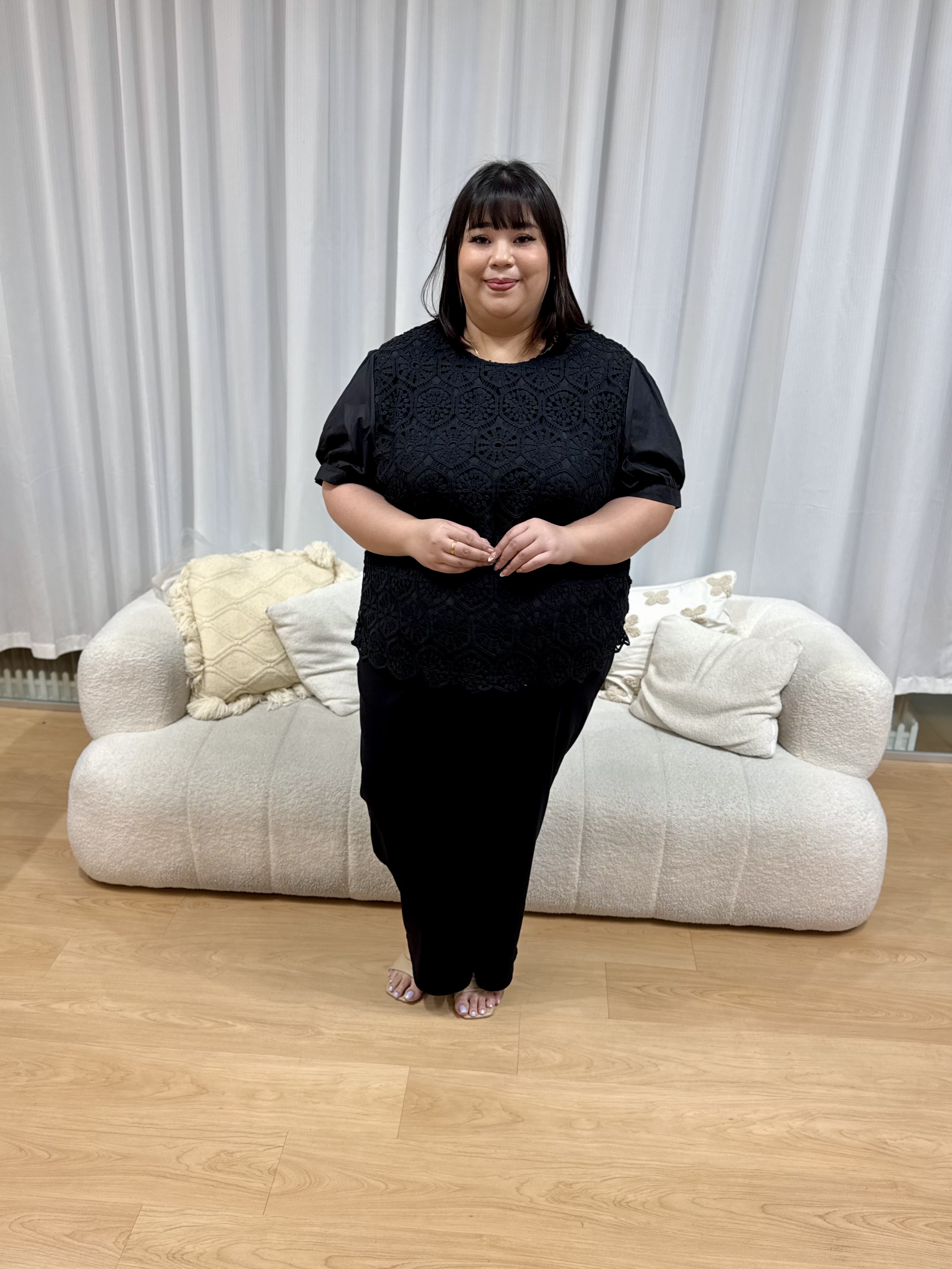 Louise Crochet Top | Plus Size Top