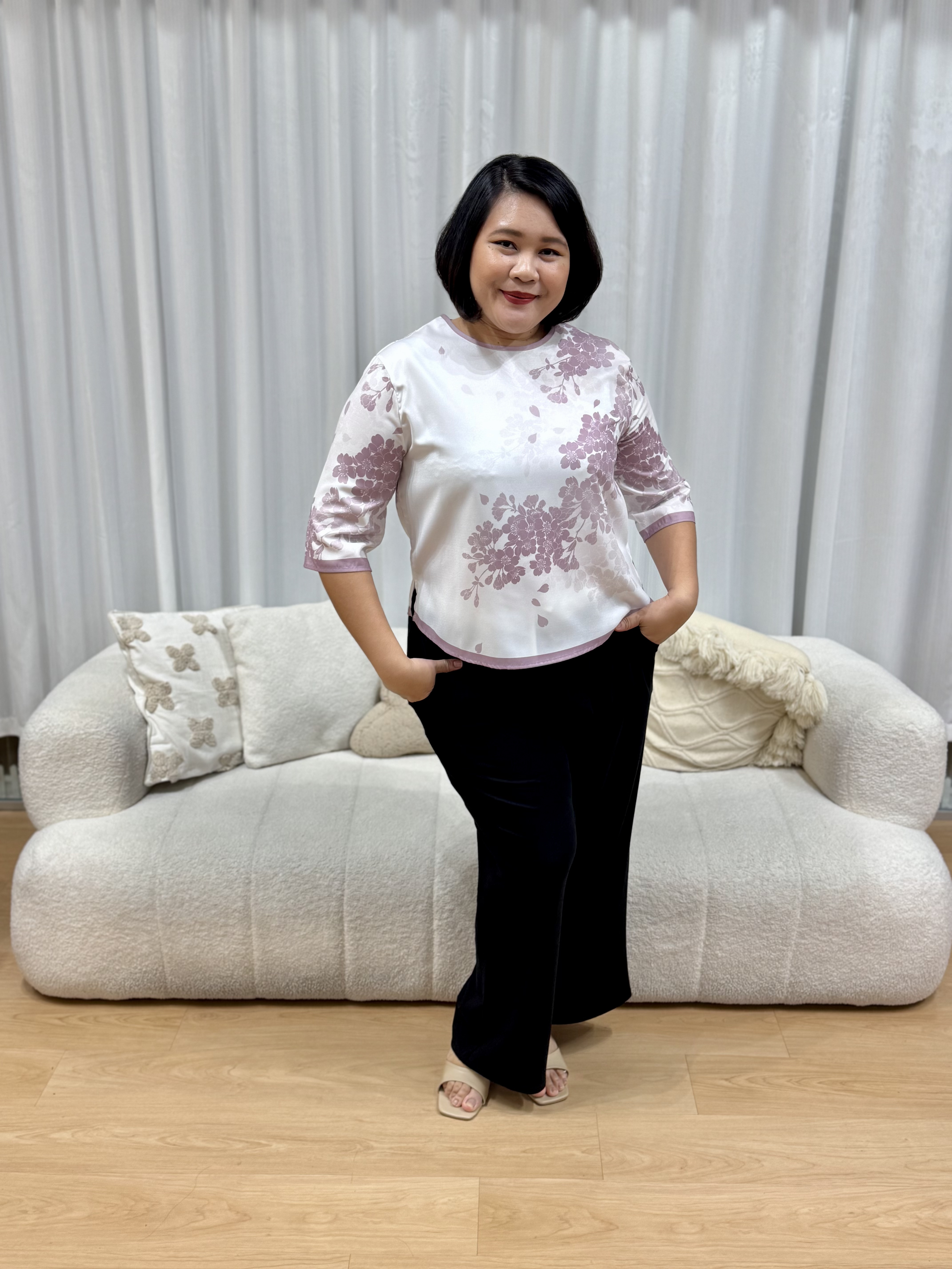 Sakura snow top | Plus Size Top