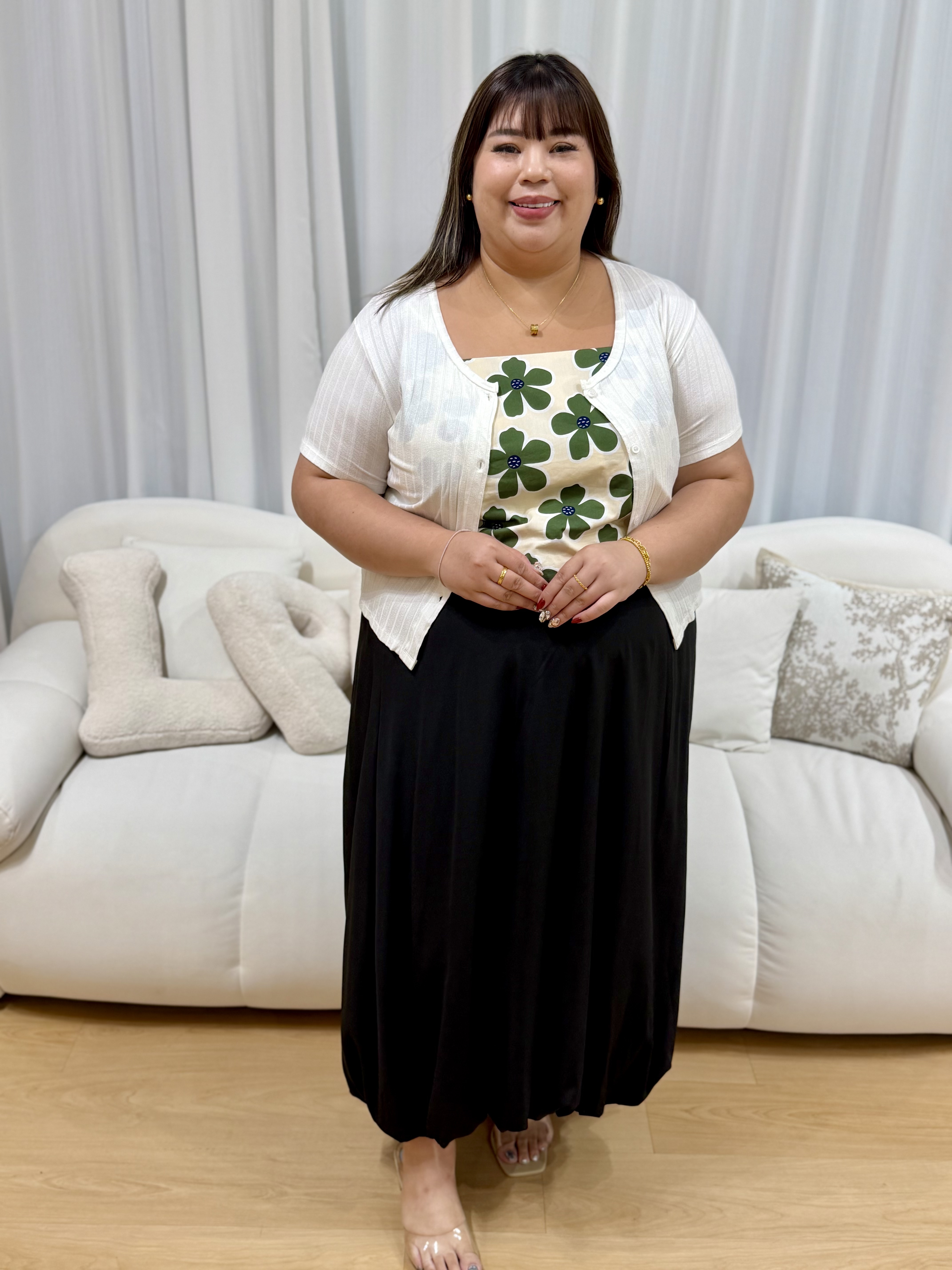 Tansy Abstract Floral Top (II) | Plus Size Top