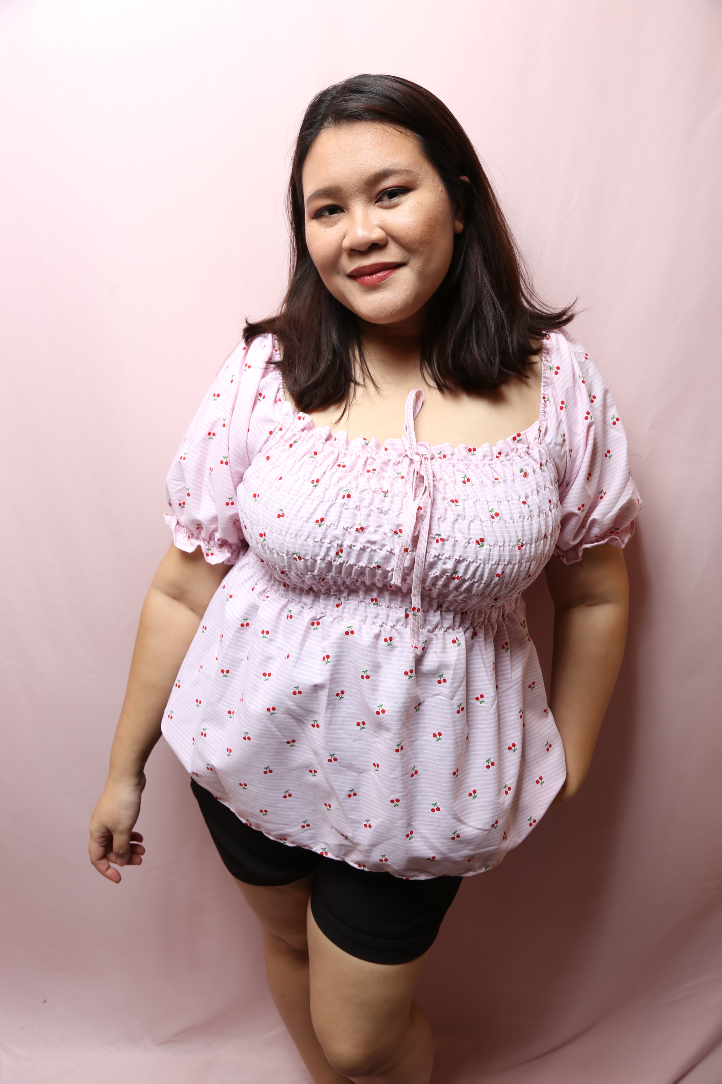 Sweetest Cherry Smock Top | Plus Size Top