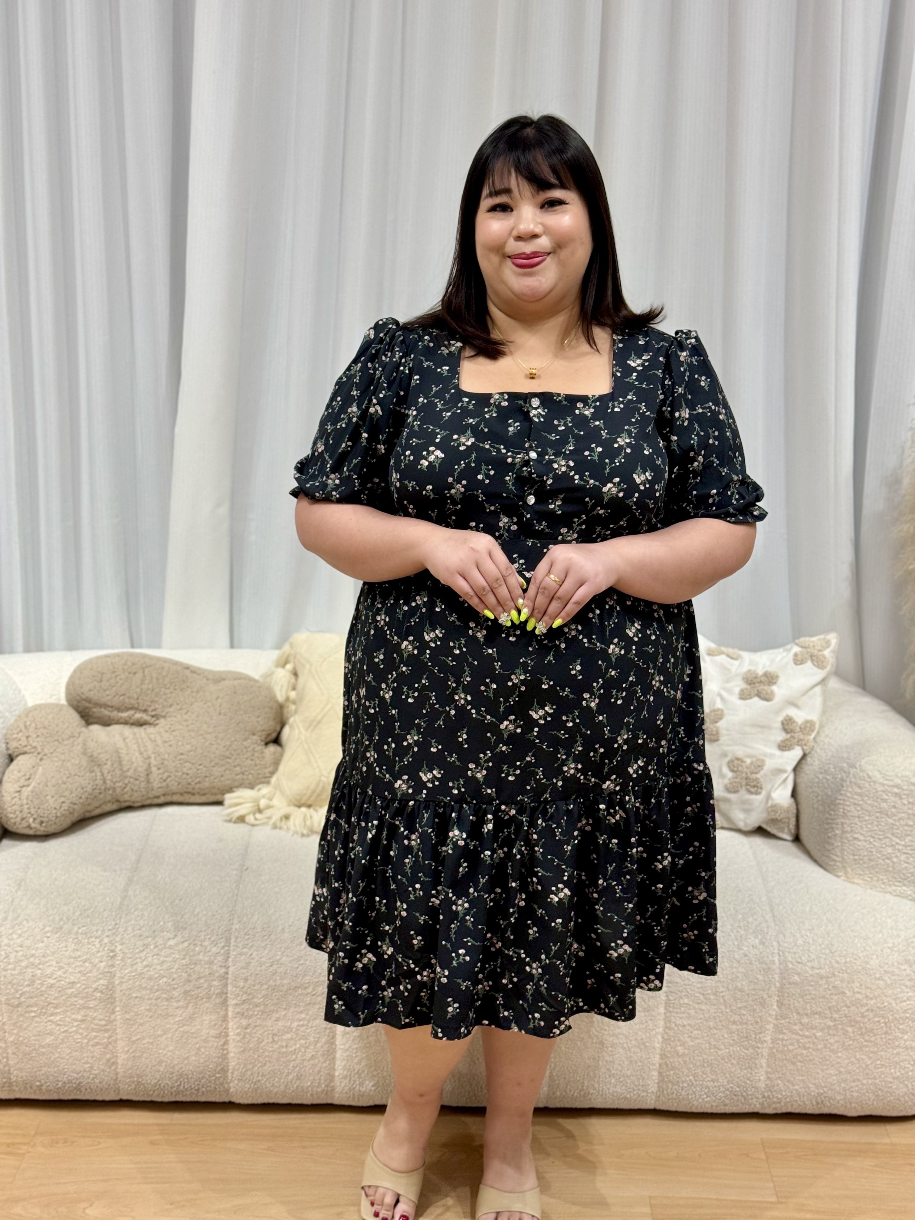 Leighton Crystal Floral Dress | Plus Size Dress
