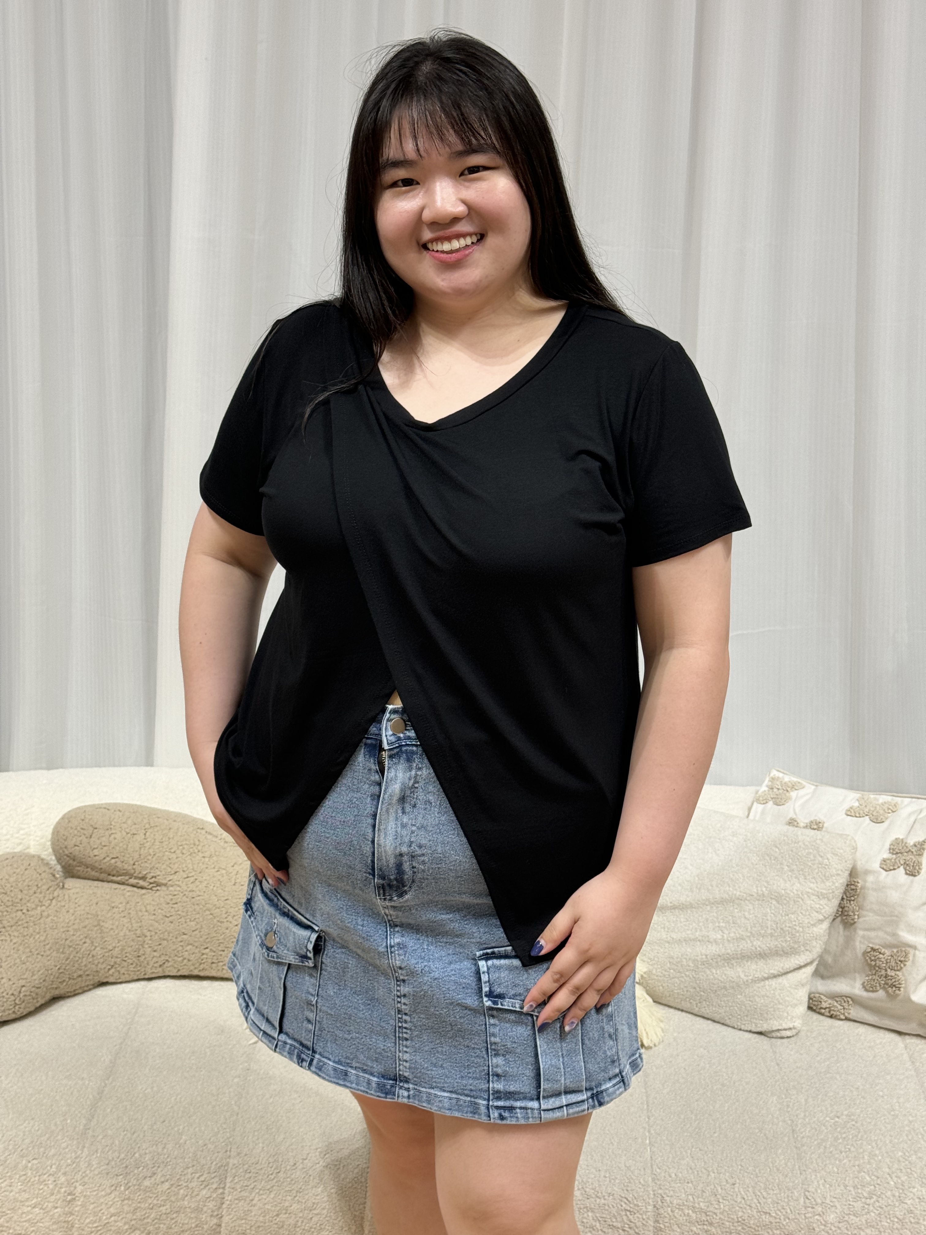 Modal Mella Cotton Top #M39 | Plus Size Top