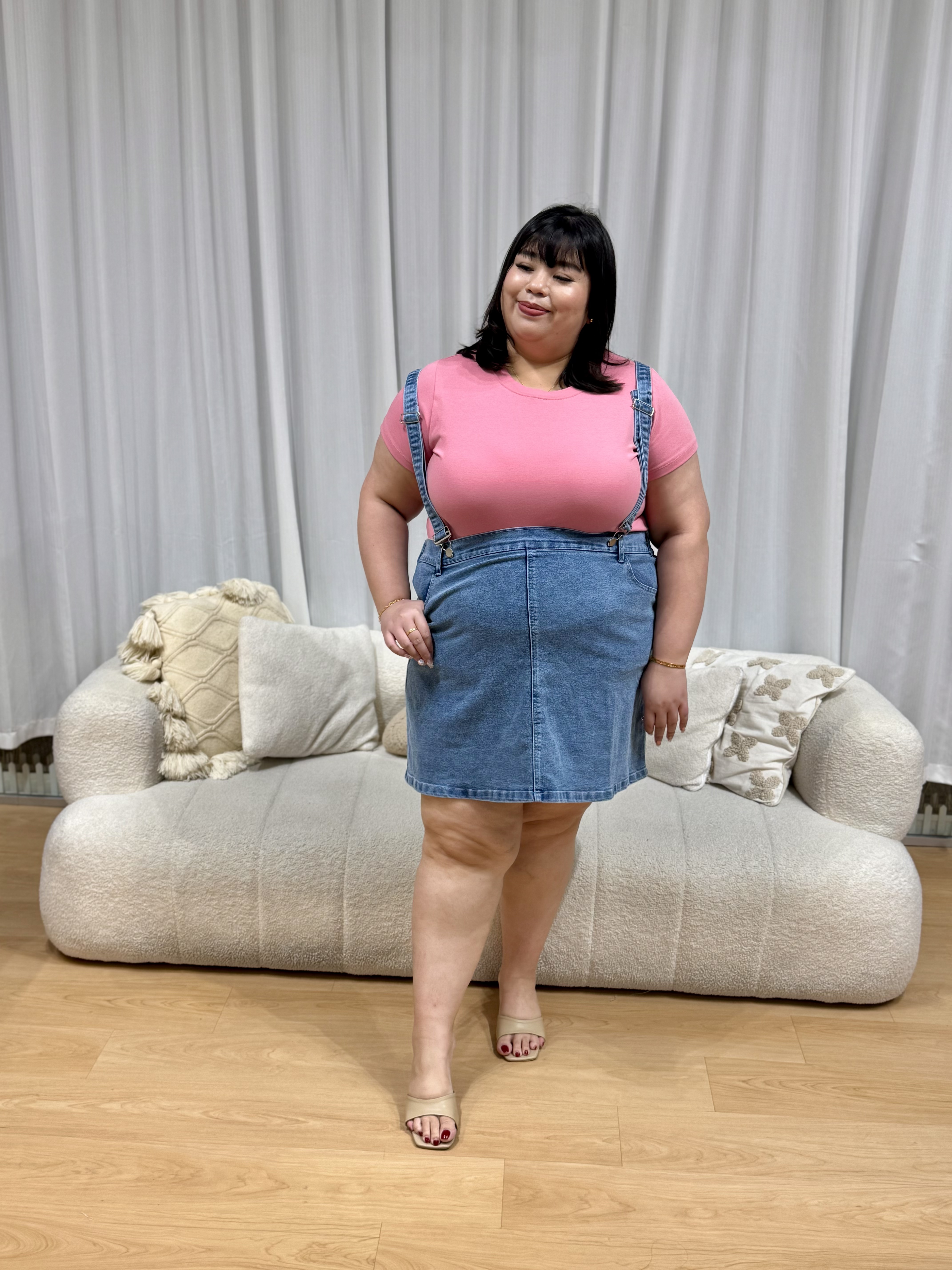 Love+ Strappy Denim Dungaree | Plus Size Dungaree