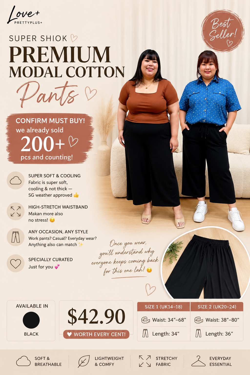 Love+ Super Shioks Pants | Plus Size Pants