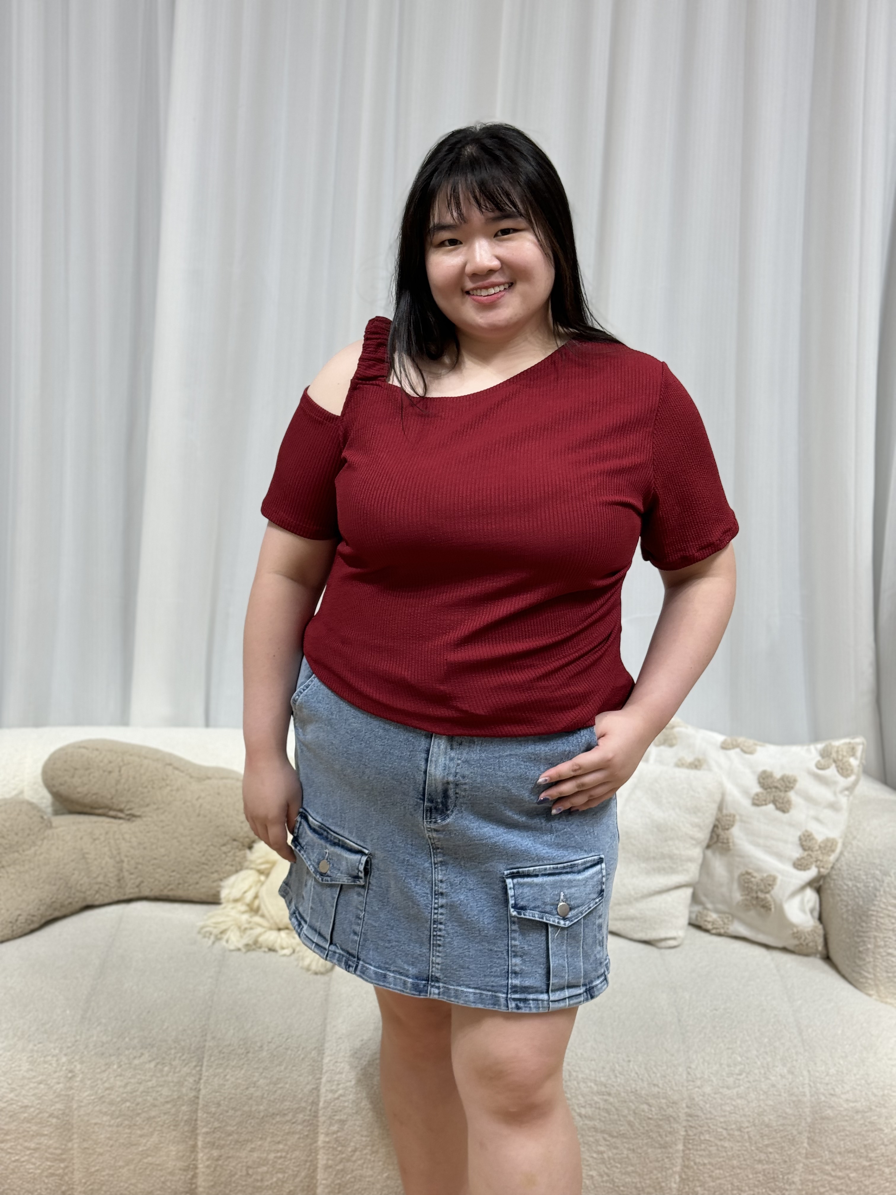 Denim Mini Skirt Plus Size 30 32 Skirts Dark Blue Denim Mini Skirt