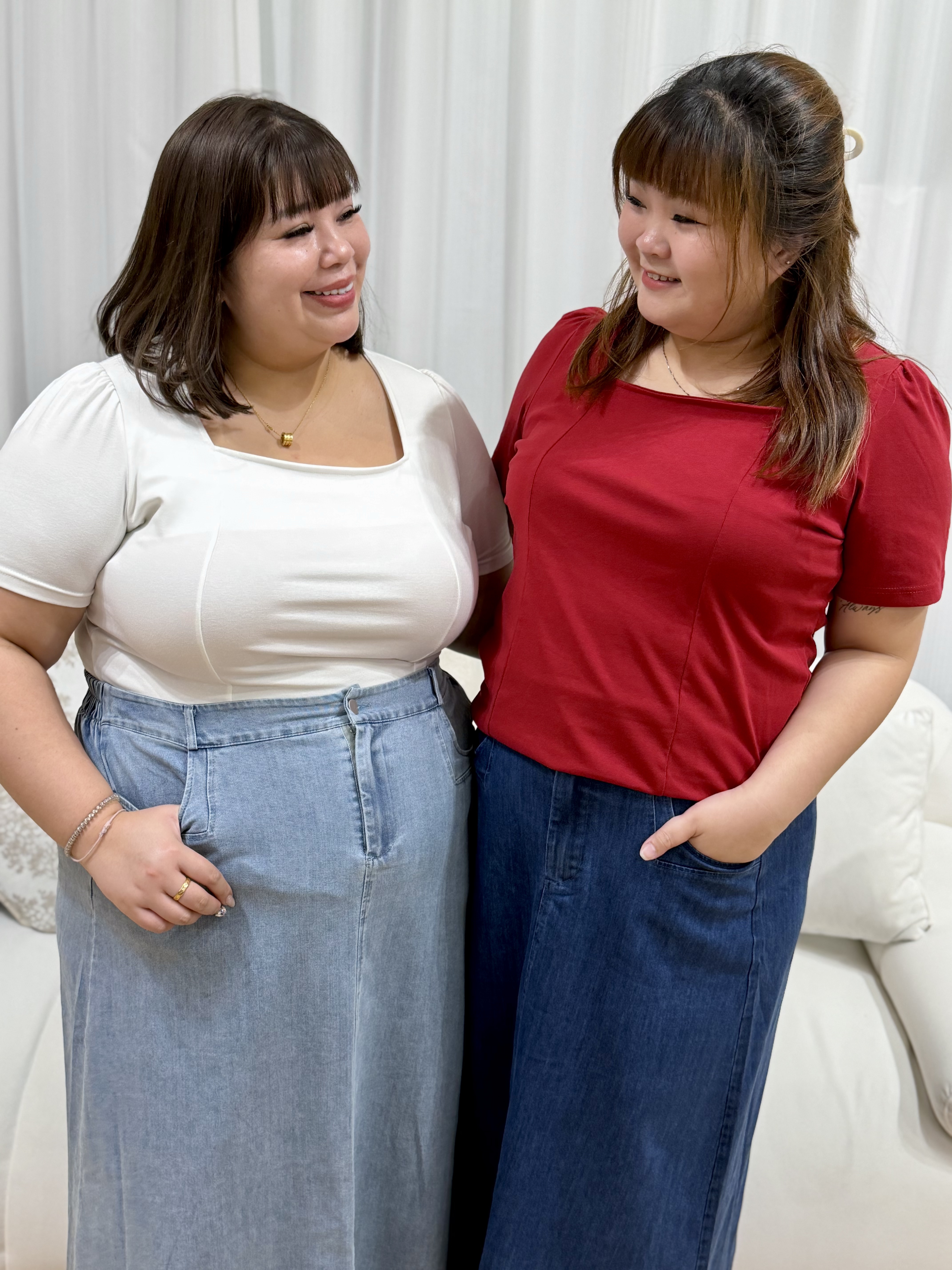 Love+ Premium Cotton Welcia Box Top | Plus Size Top