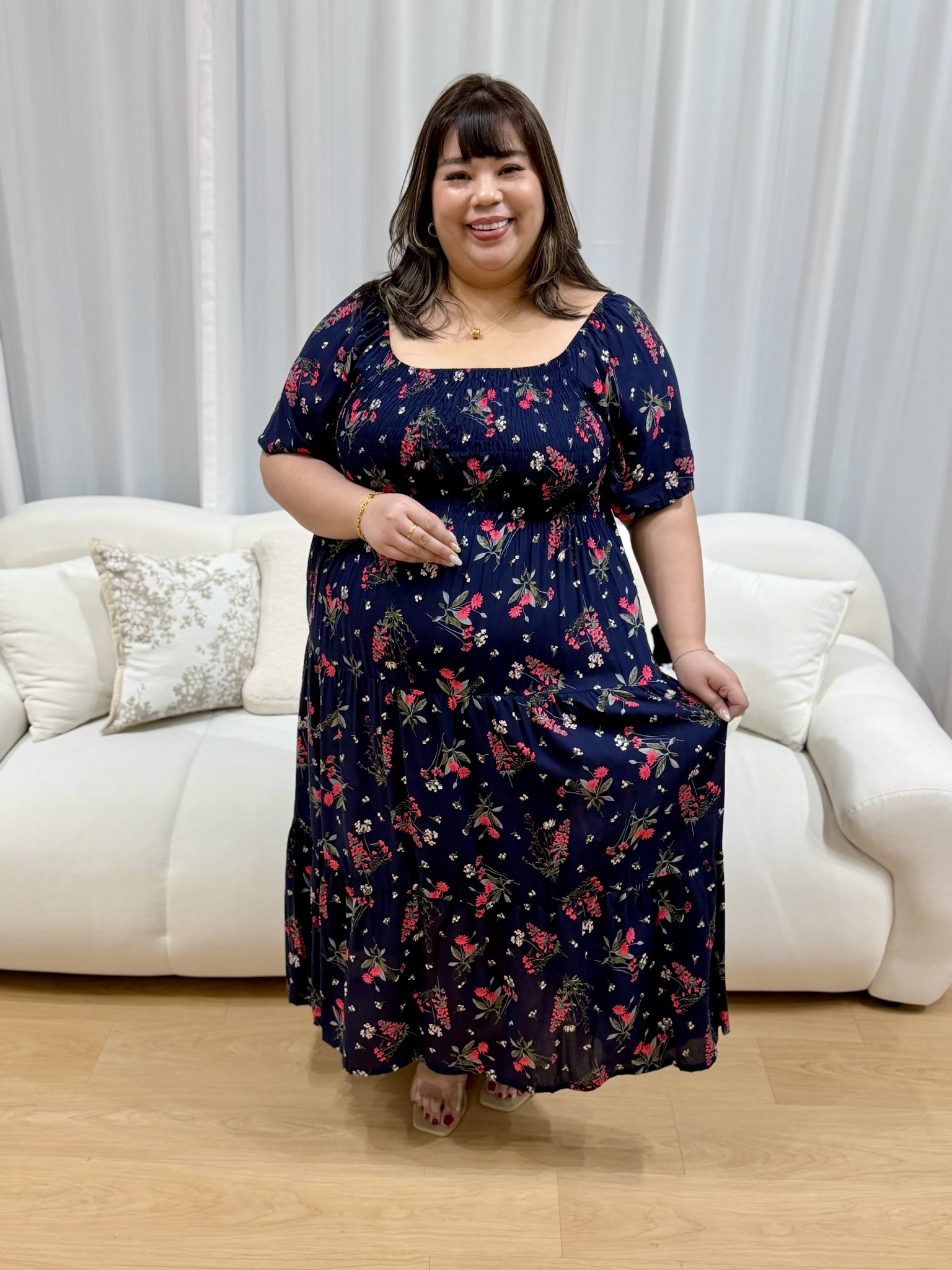 Joanna Smock Maxi Dress | Plus Size Maxi Dress